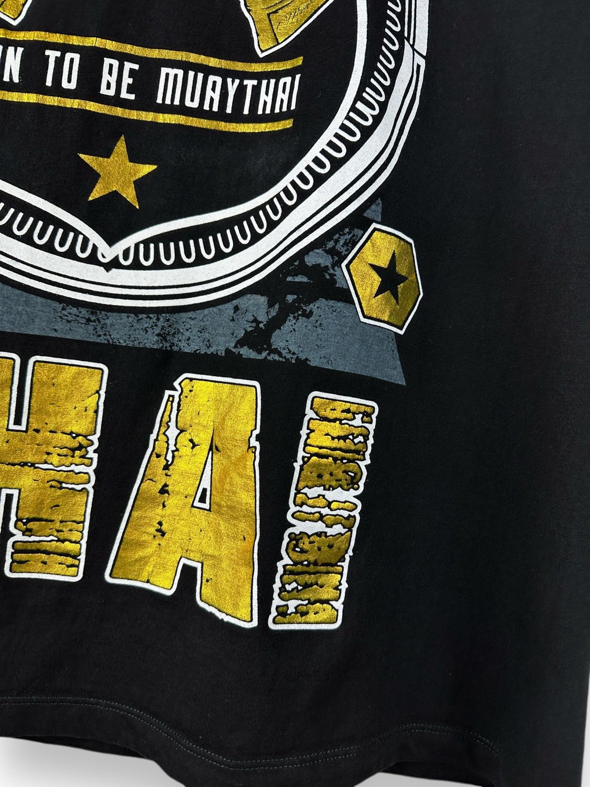 Japanese Brand × Vintage Muay Thai Boxing Printed T-Shirt Fight Thailand Box WWE WWF Size US L / EU 52-54 / 3 - 6 Thumbnail