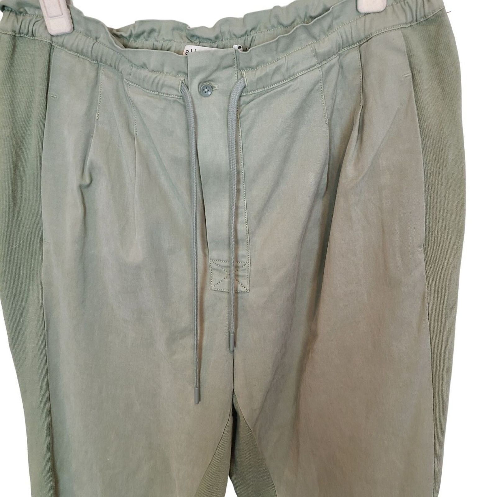 Alice + Olivia Alice + Olivia Womens Liliana Paperbag Pants M Sage Designer Size 30" / US 8 / IT 44 - 3 Thumbnail