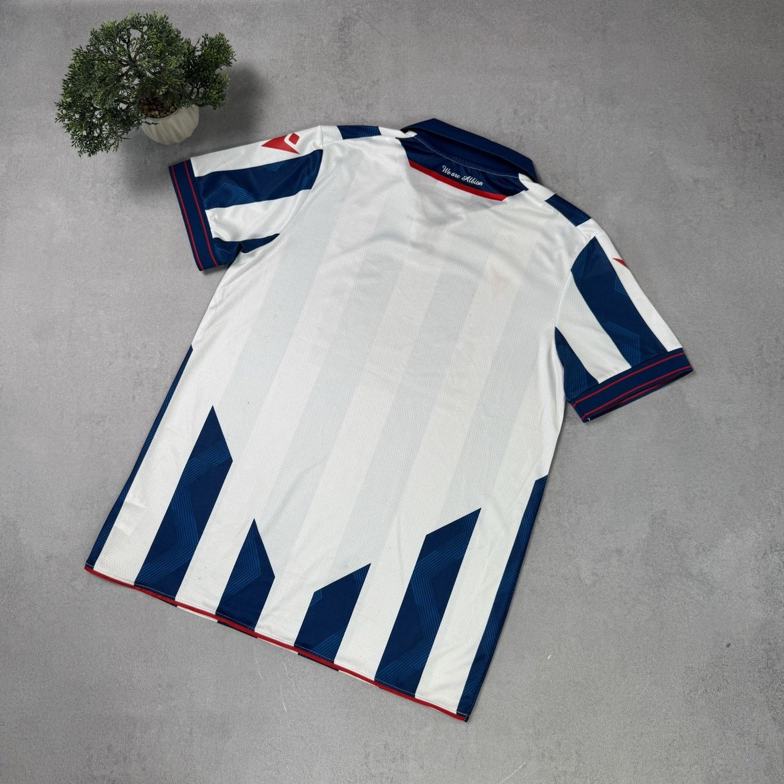 Macron West Bromwich Albion Home 2024 2025 Soccer Jersey Size L Size US L / EU 52-54 / 3 - 13 Thumbnail