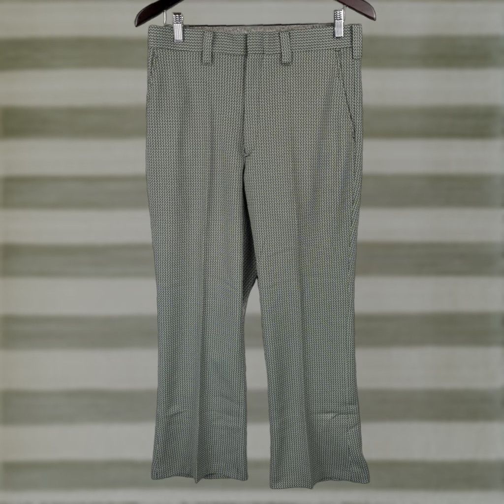 Blair VINTAGE NOS John Blair Polyester Pants Mens 32x28 Spruce Green Disco 60s 70s USA Size US 32 / EU 48 - 1 Thumbnail