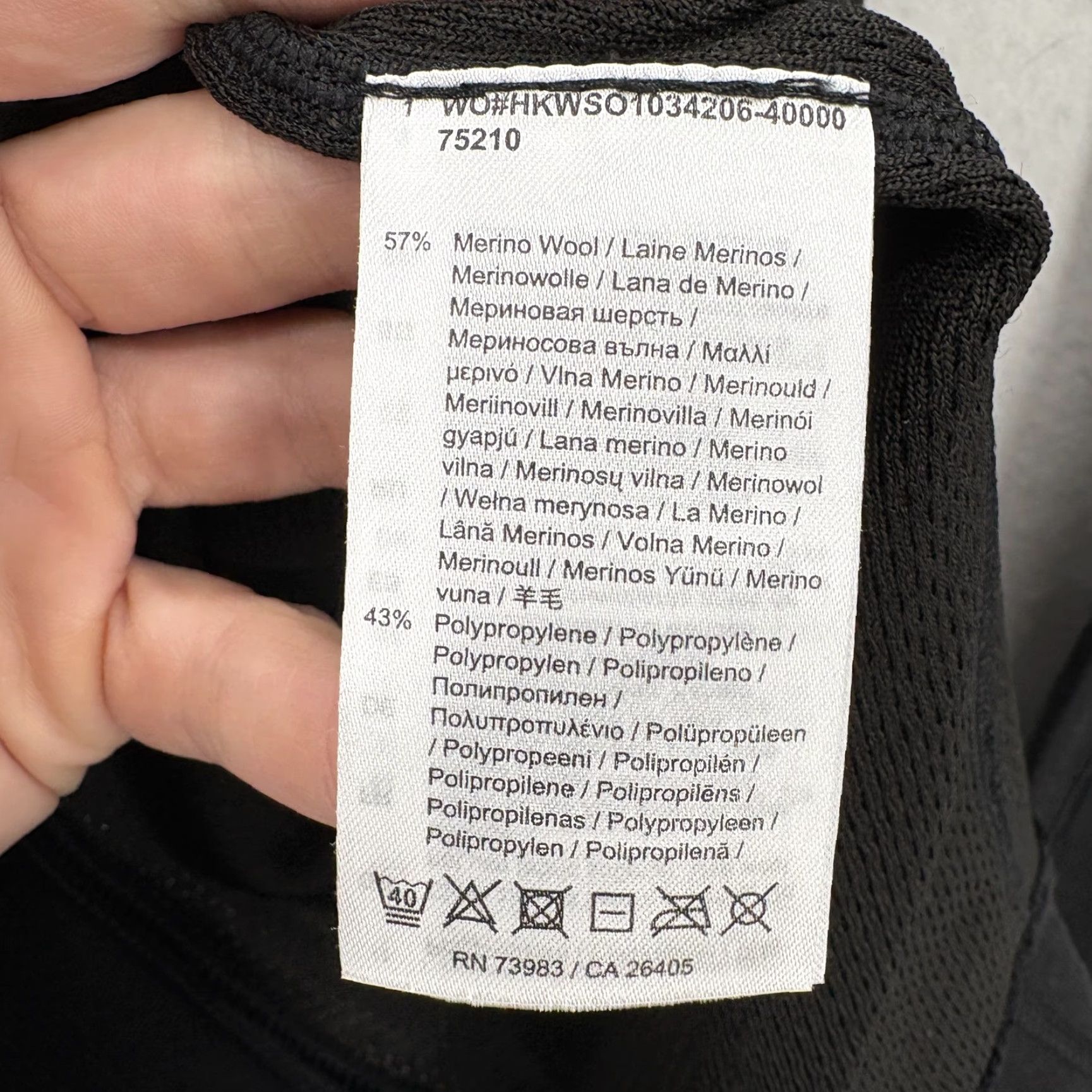 Helly Hansen Helly Hansen Lifa Merino Pullover Womens XS Black 1/4 Zip Thermal Baselayer Ski Shirt Size XS / US 0-2 / IT 36-38 - 7 Thumbnail