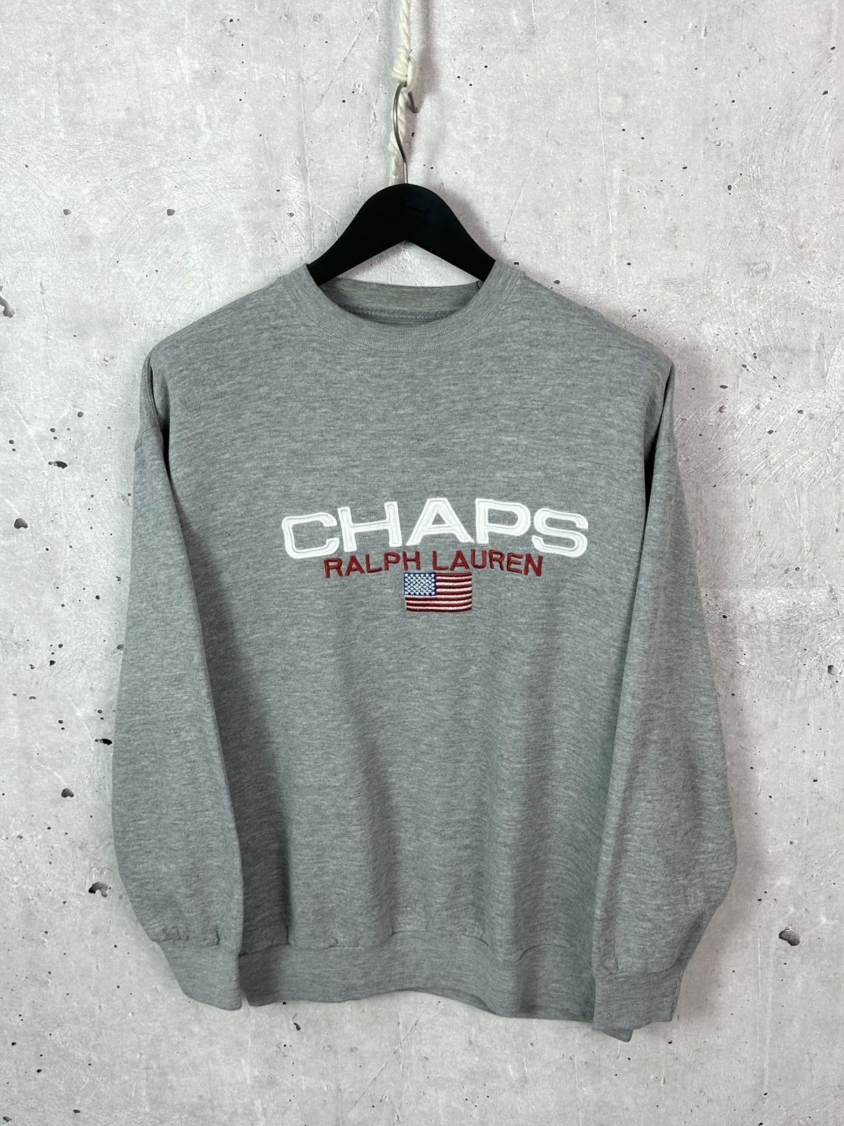 Chaps Ralph Lauren Vintage Ralph Lauren Chaps Logo Grey Cotton Sweatshirt Size US M / EU 48-50 / 2 - 1 Thumbnail