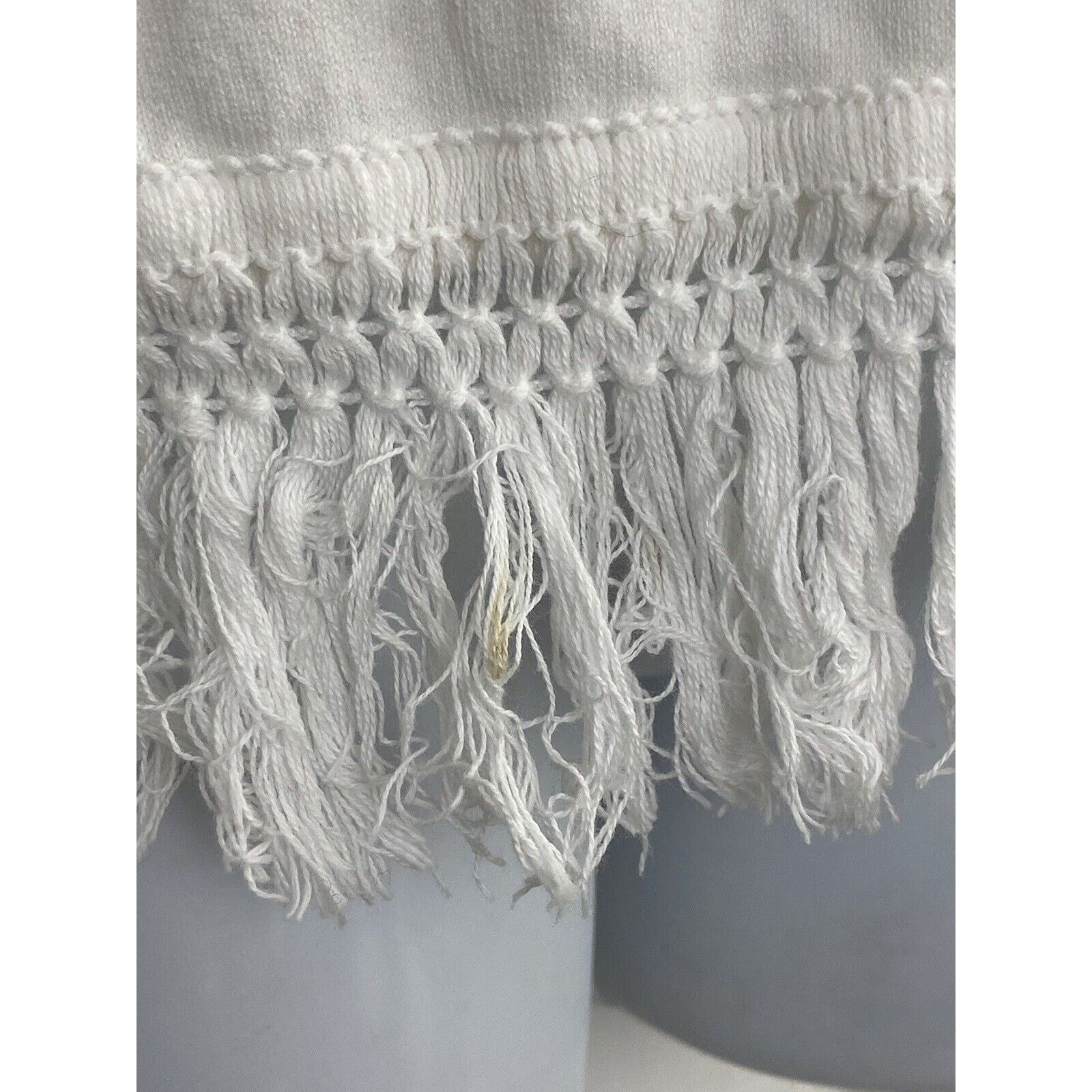 Other STS Sail To Sable White Fringe Long Sleeve Sweater Top Size XXS / US 00 / IT 34 - 5 Thumbnail