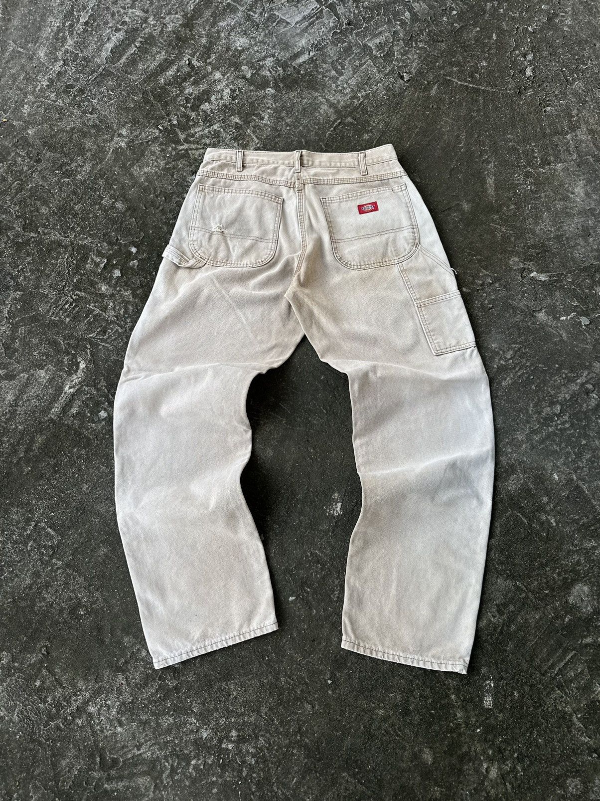 Carhartt × Dickies (32x32) Crazy Sun Faded Dickies Carpenter Pants Brown/Tan Size US 32 / EU 48 - 5 Thumbnail