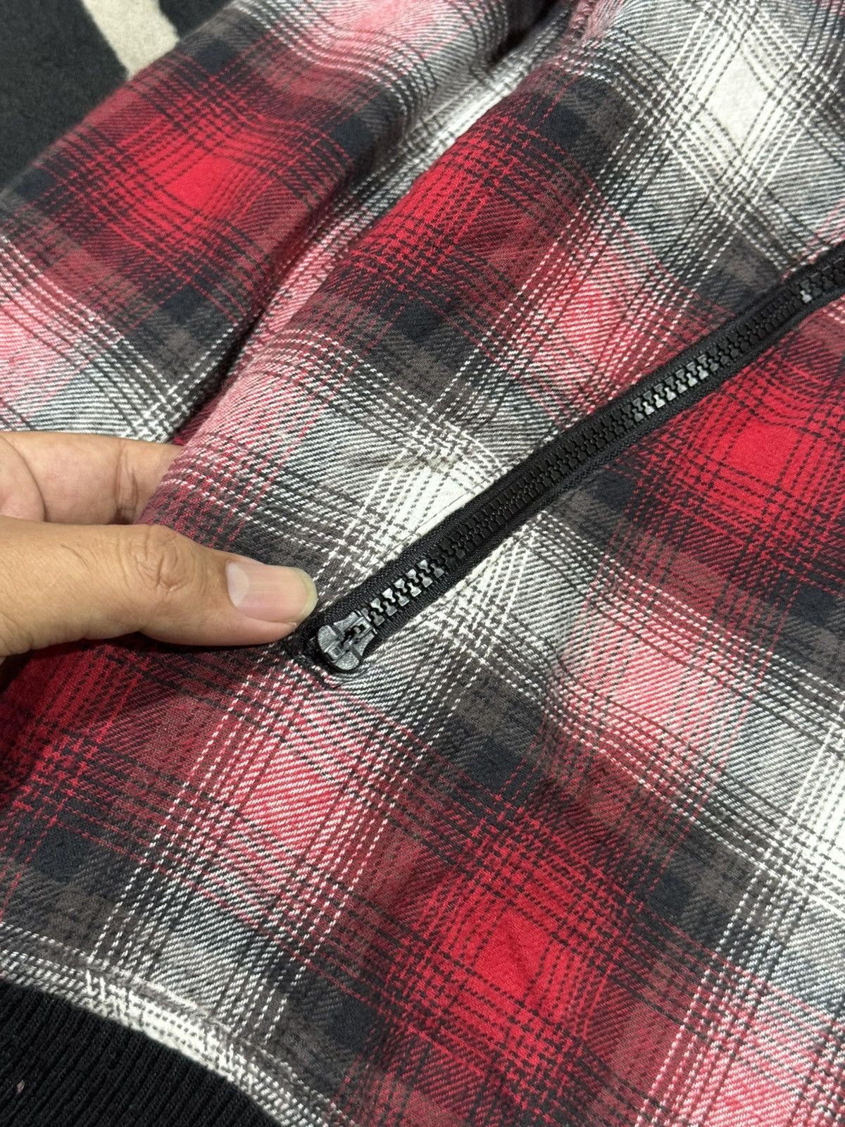 Intheattic Japanese Plaid Jacket Hoodie
