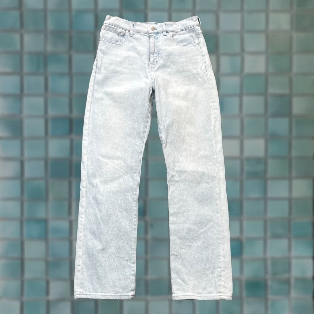 Madewell Madewell Jeans Womens 28 Blue 90s Straight Leg Denim Cotton Stretch Light Wash Jeans Regular Women 5-Pocket Size 30" / US 8 / IT 44 - 1 Thumbnail