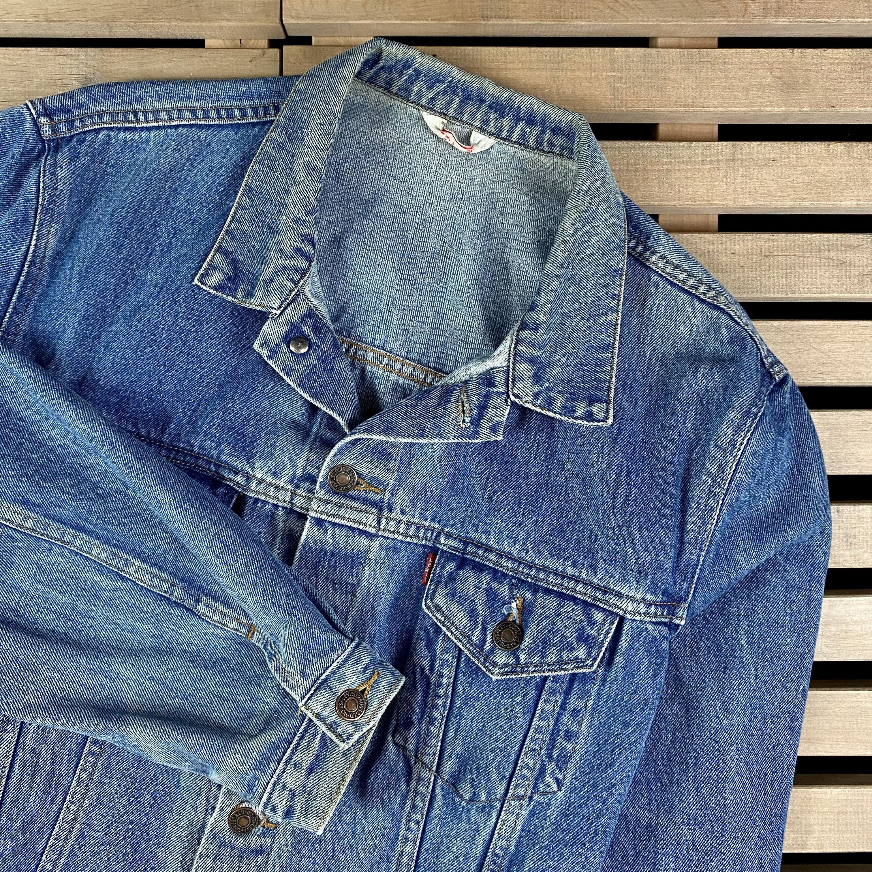 Levi's × Levi's Vintage Clothing × Vintage Men’s Denim Bomber Jacket Levi’s Vintage 90’s Size XL Size US XL / EU 56 / 4 - 2 Thumbnail