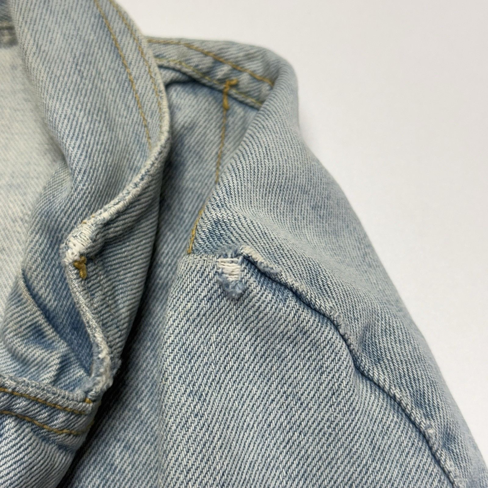 Vintage Vintage 90s Denim Blazer Coat Mens Small One Button Western Size US S / EU 44-46 / 1 - 8 Thumbnail