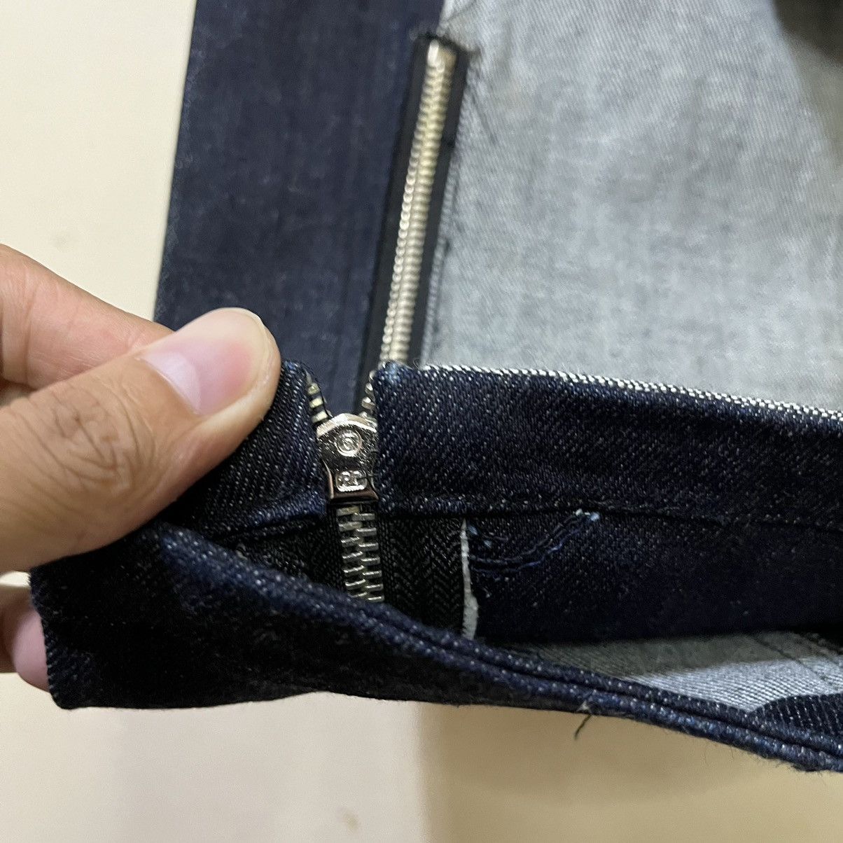 Japanese Brand MEP APOSTROPHE (T) ME PATCHWORK FLARED UNCLE ZIP DENIM PANTS Size US 32 / EU 48 - 8 Thumbnail