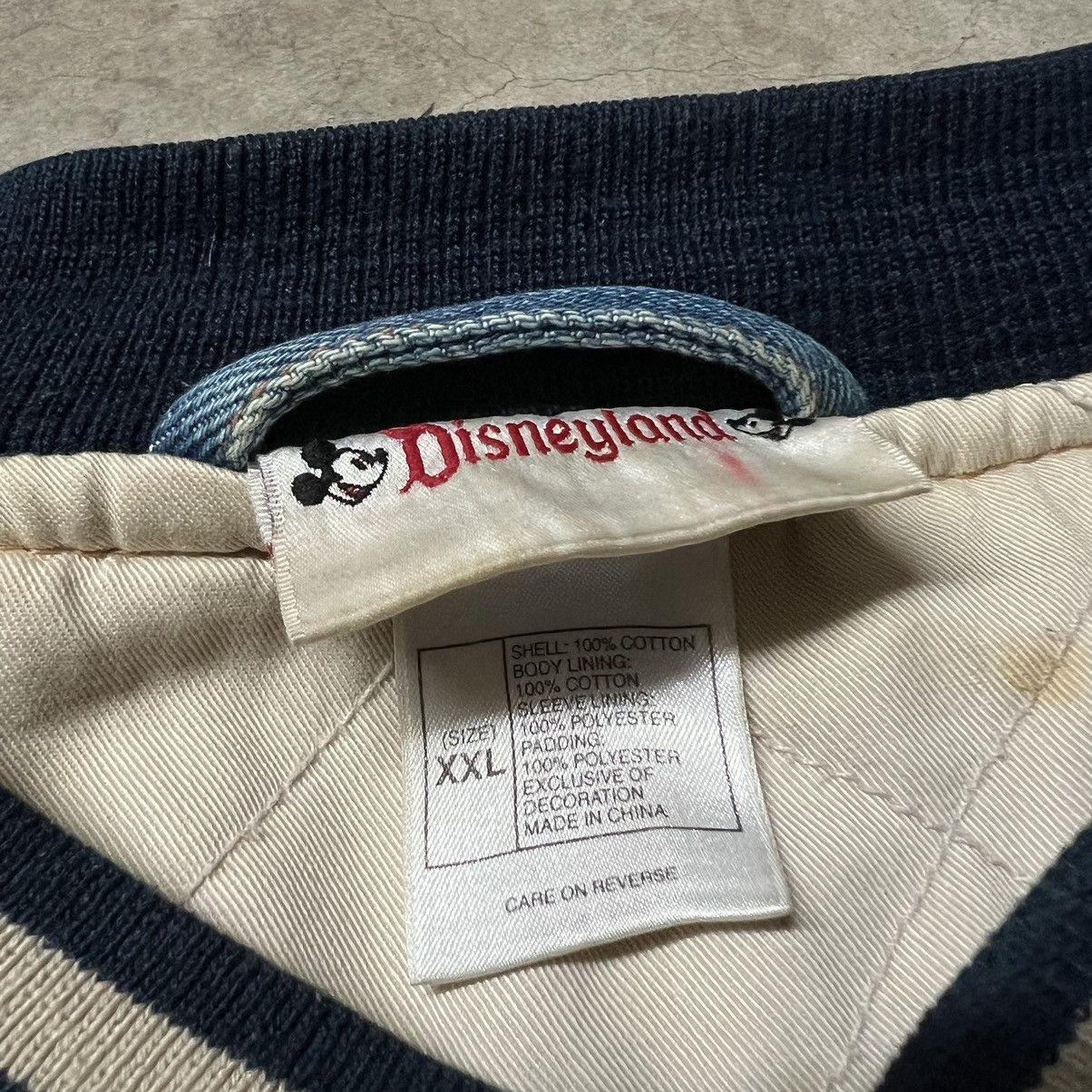 Disney × Mickey Mouse × Vintage Vintage Y2K Disneyland Mickey Mouse Denim Varsity Jacket Size US XXL / EU 58 / 5 - 8 Thumbnail