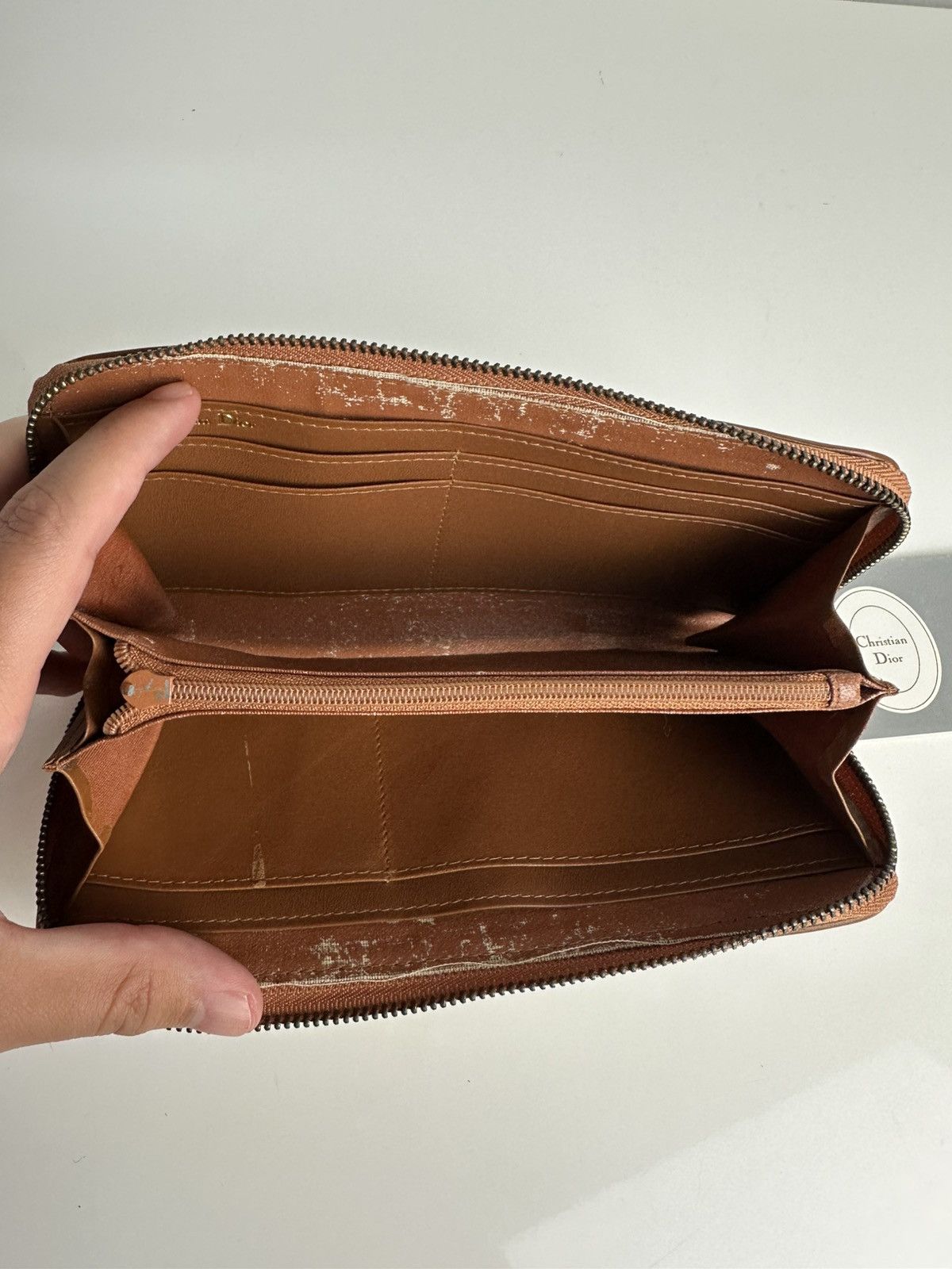 Christian Dior Vintage Zip Long Wallet