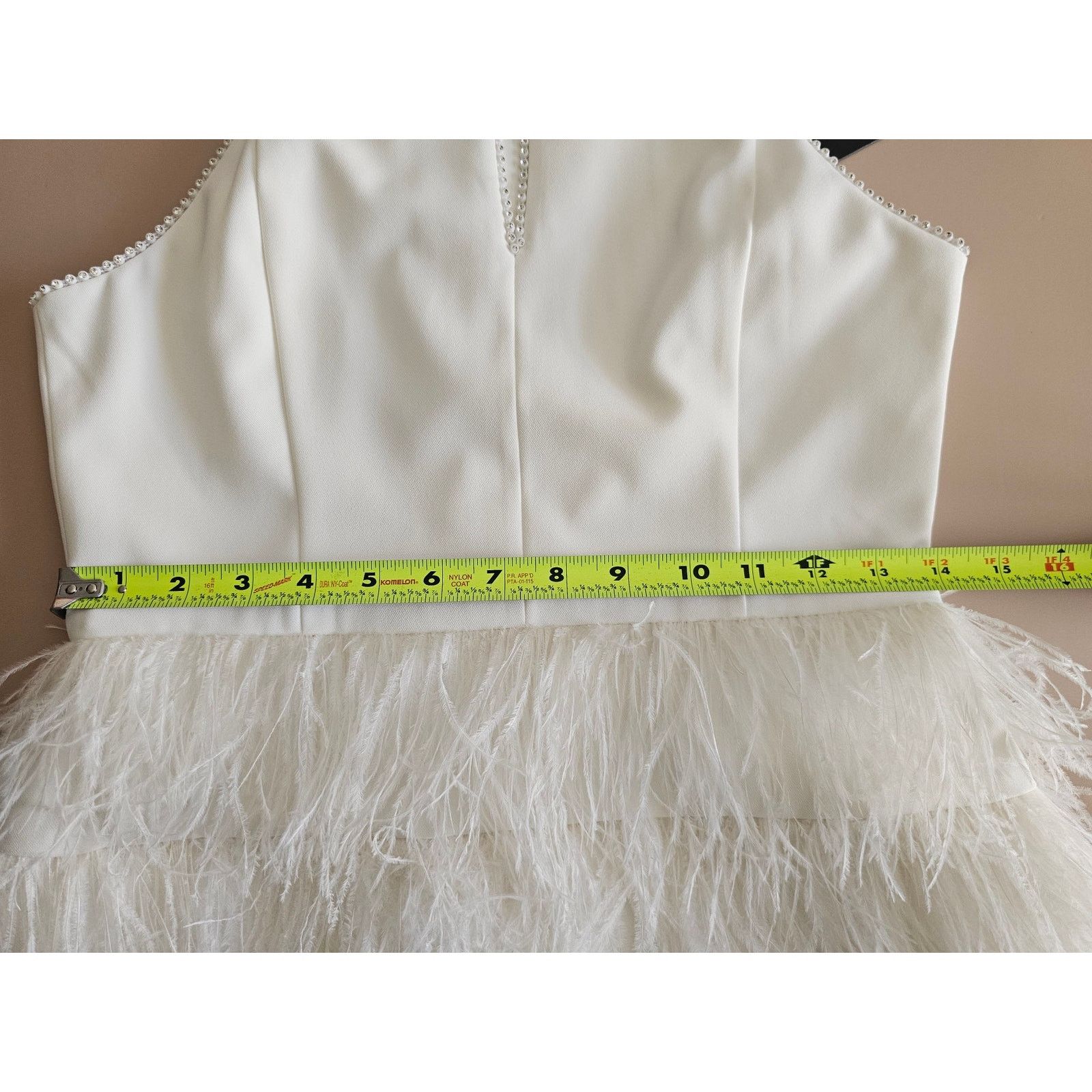 Parker Parker Black Ivory Feather Donna Mini Cocktail Party Dress 4 Size S / US 4 / IT 40 - 9 Thumbnail