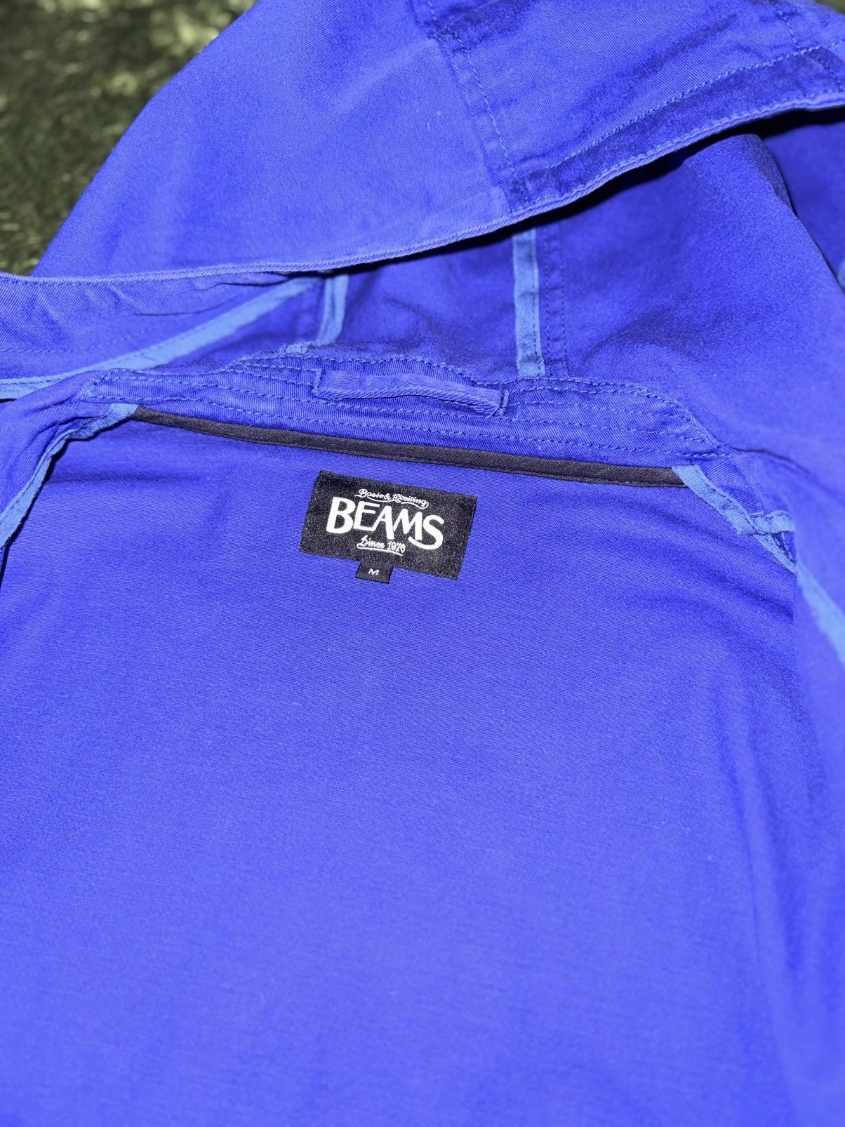 Beams Japan [M] BEAMS Two-Way Hooded Cotton Jacket Blue Size US L / EU 52-54 / 3 - 6 Thumbnail