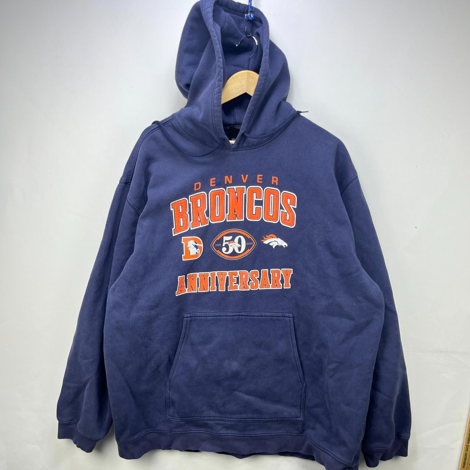 Reebok Vintage Denver Broncos Reebok Hoodie 2XL Size ONE SIZE - 1 Thumbnail