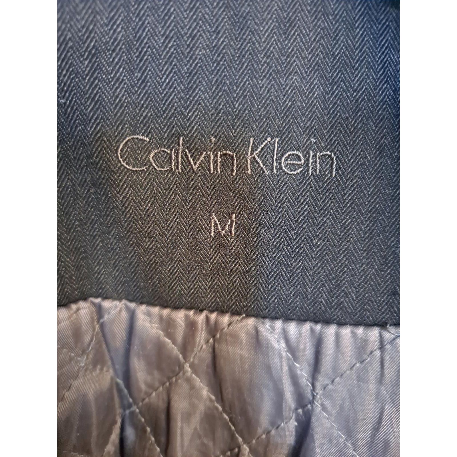 Calvin Klein Calvin Klein Wool Blend Double Zipper Heavyweight Black Coat Size US M / EU 48-50 / 2 - 3 Thumbnail