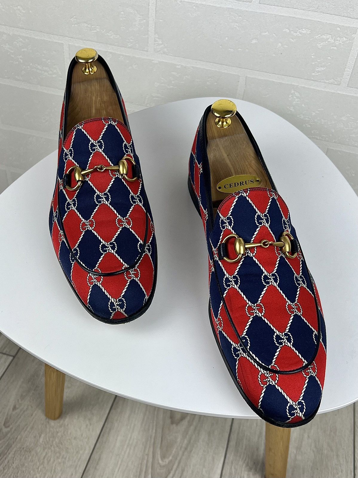 Gucci GUCCI Loafers Leather Shoes Jordaan Horsebit GG Monogram Size US 9 / EU 42 - 8 Thumbnail