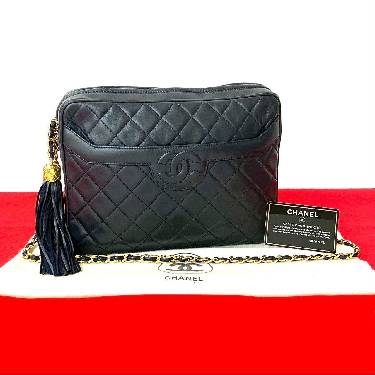 Chanel Chanel Shoulder Bag Blue Leather Size ONE SIZE - 1 Thumbnail