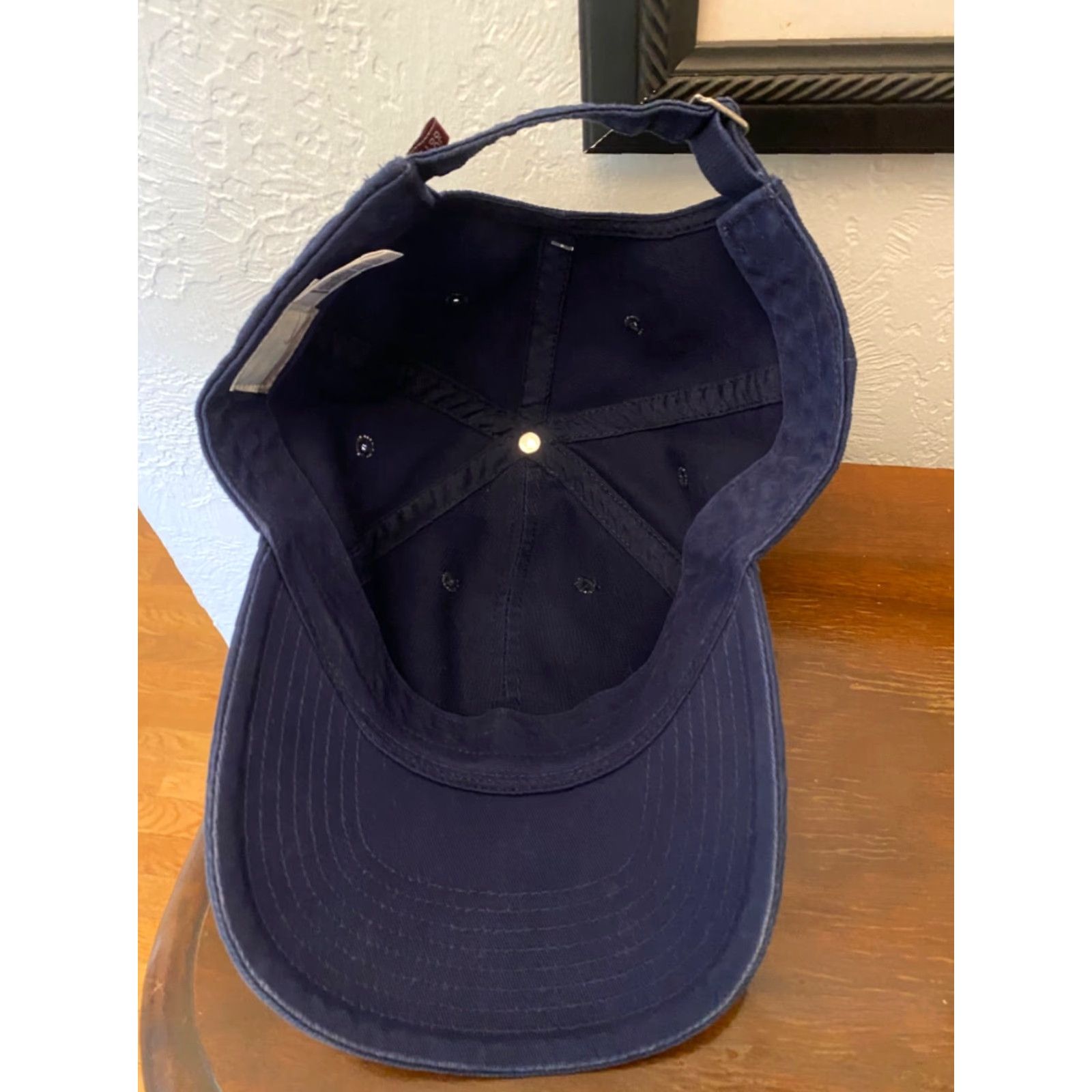 Nike VINTAGE Nike Hat Cap Strapback Blue Gray Logo Swoosh EUC One Size Mens Baseball Cap Size ONE SIZE - 4 Thumbnail