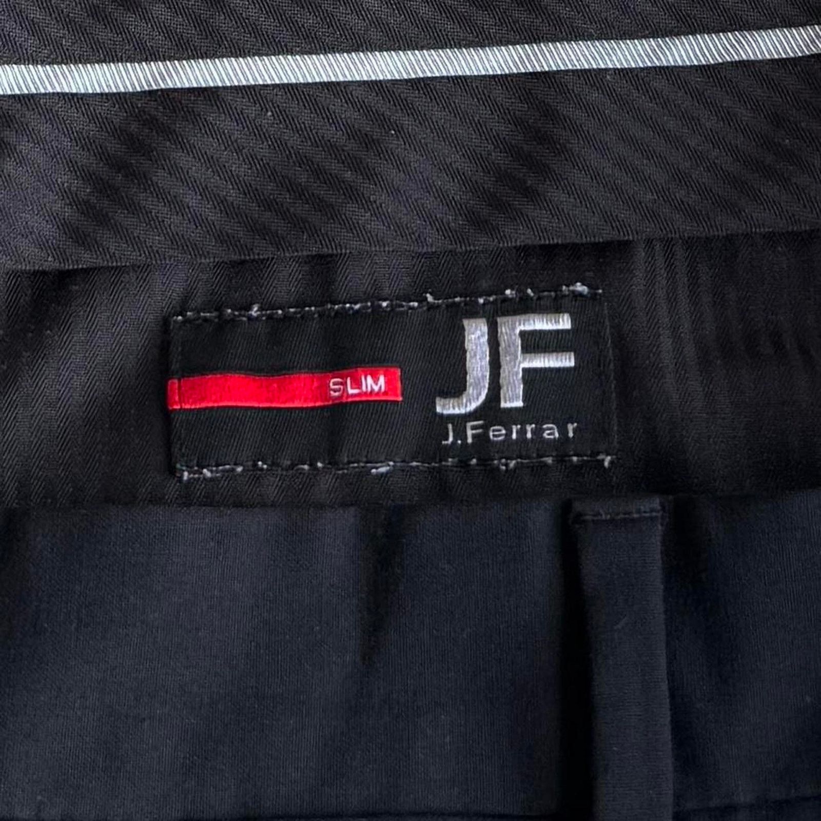 J Ferrar × Vintage J Ferrar Black Slim Fit Essential Dress Pants Size US 34 / EU 50 - 3 Thumbnail