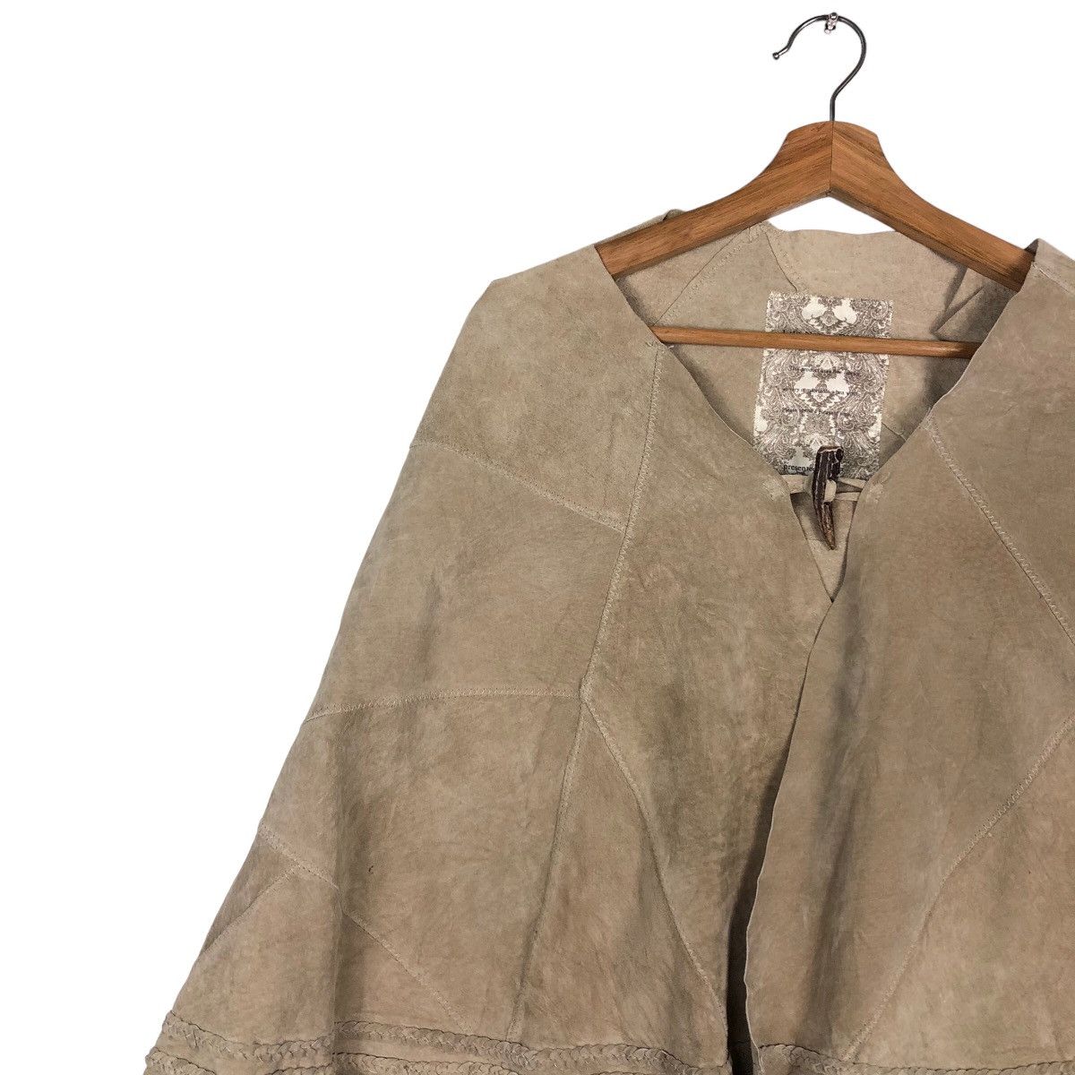 If Six Was Nine 🔥Vintage Cloaks Leather Cowboy Design By Goa Issey Miyake Size US M / EU 48-50 / 2 - 7 Thumbnail