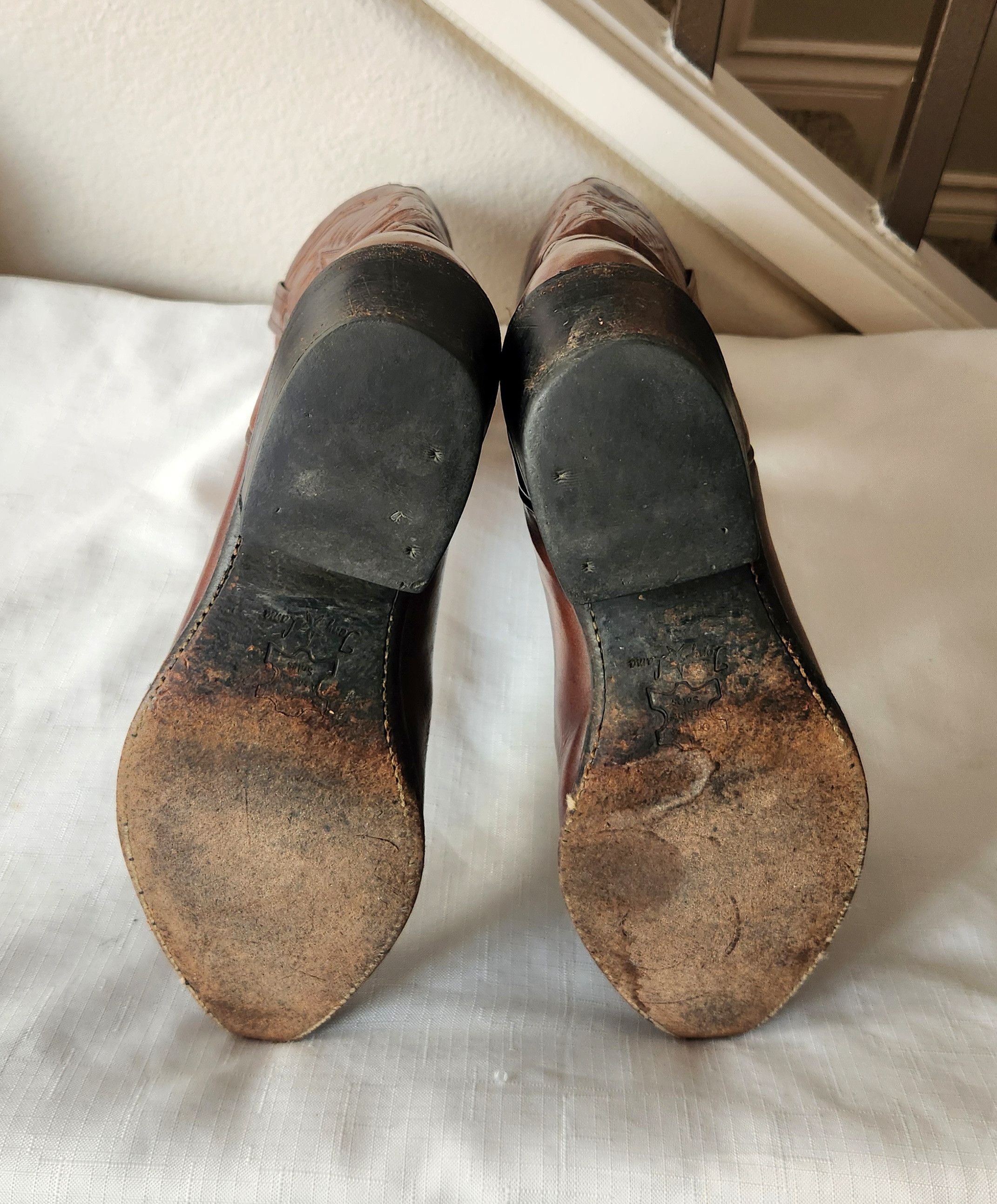 Tony Lama Tony Lama Boots Mens Size 8 EE Brown Leather Western Cowboy Size US 8.5 / EU 41-42 - 8 Thumbnail