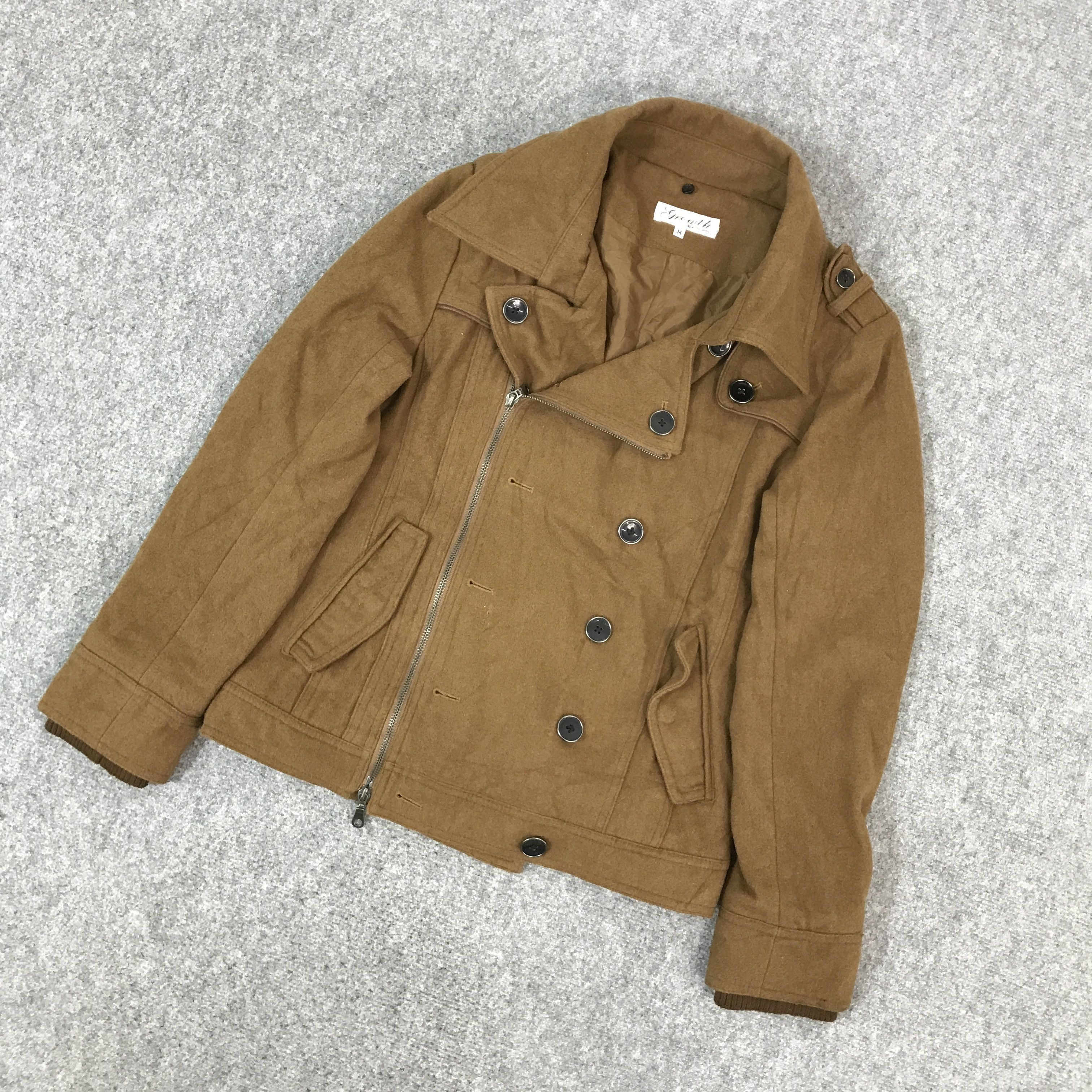 In The Attic × Japanese Brand IN THE ATTIC JAPAN WOOL DOUBLE COLLAR STYLE JACKET Size US M / EU 48-50 / 2 - 5 Thumbnail
