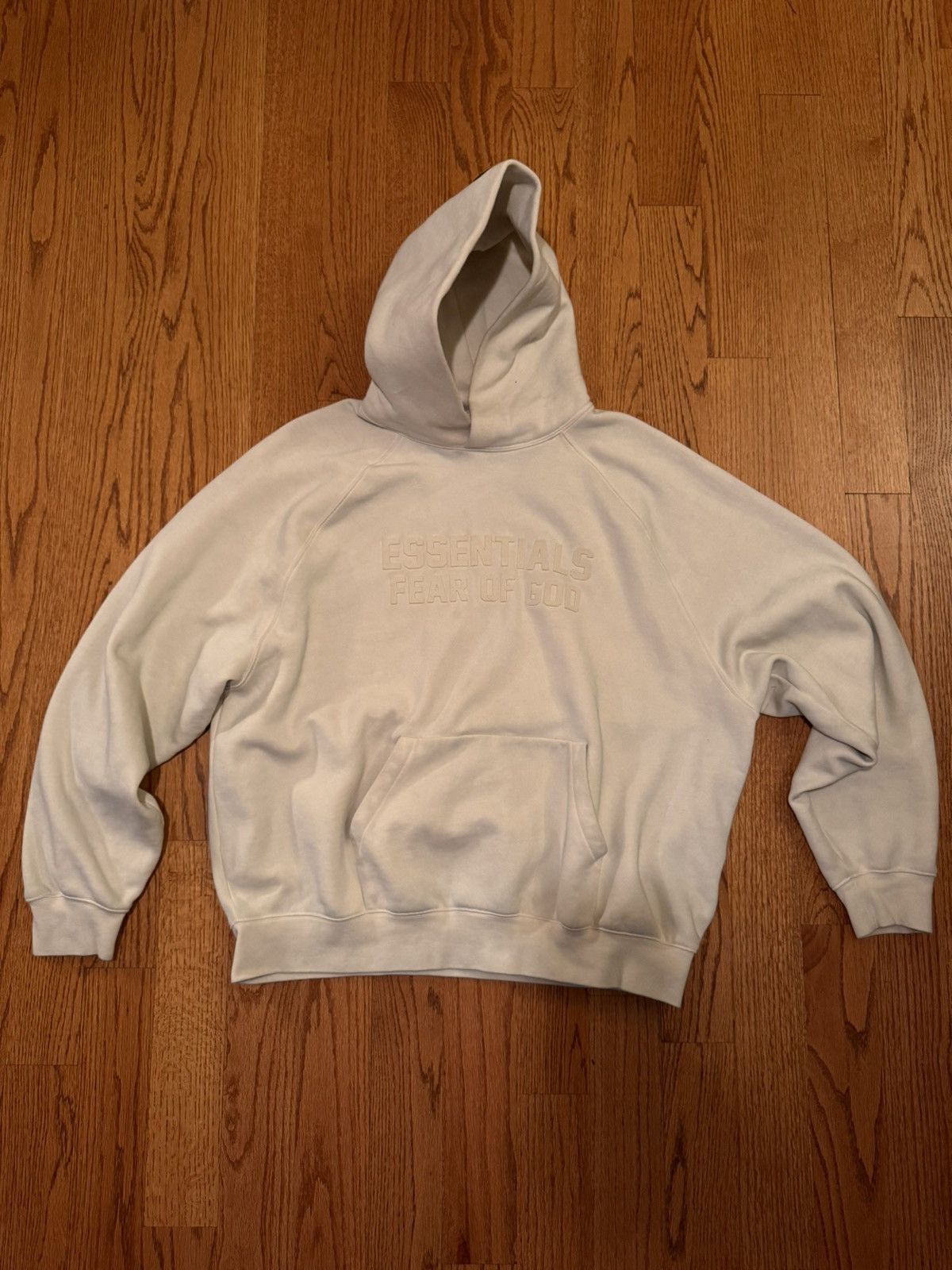 image of Essentials Fear Of God Hoodie in Clay, Men's (Size Large)