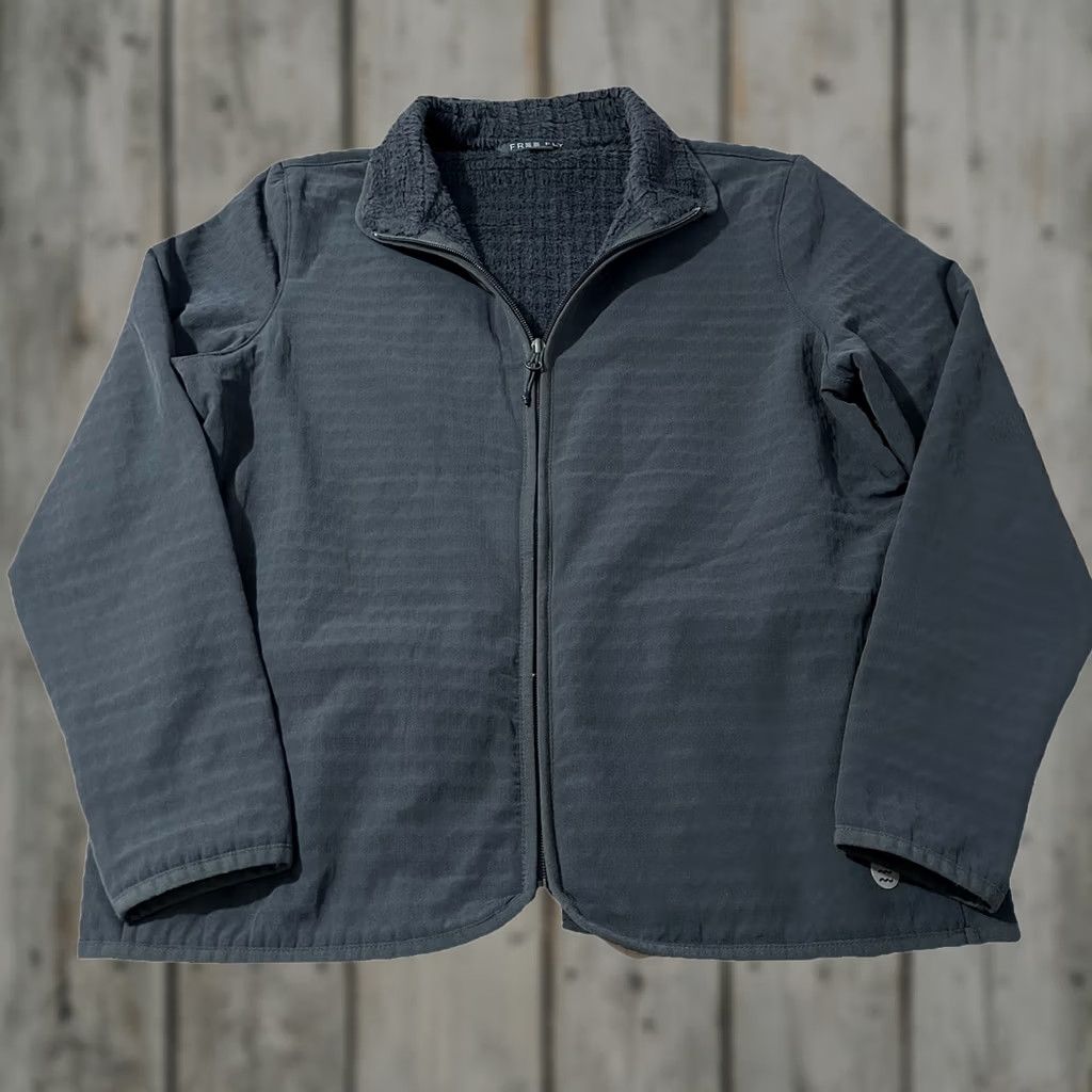 Vintage Free Fly Women’s Gridback Fleece Jacket Grey Size S Size S / US 4 / IT 40 - 1 Thumbnail