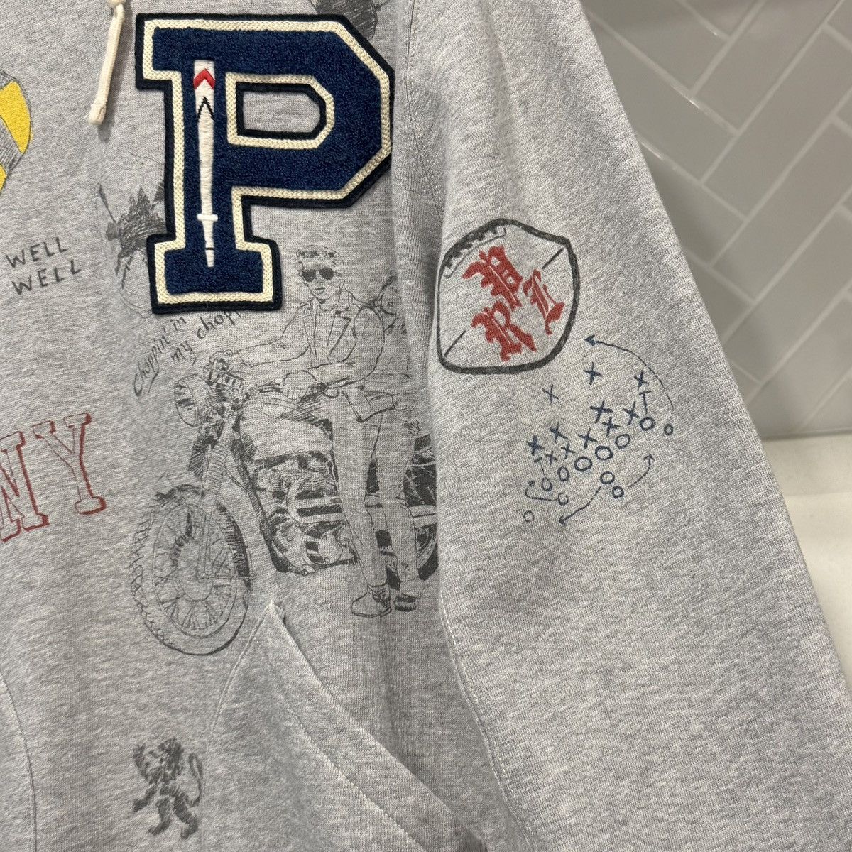 Polo Ralph Lauren Polo Ralph Lauren P Patch 1967 All Over Print Hoodie Size US M / EU 48-50 / 2 - 6 Thumbnail