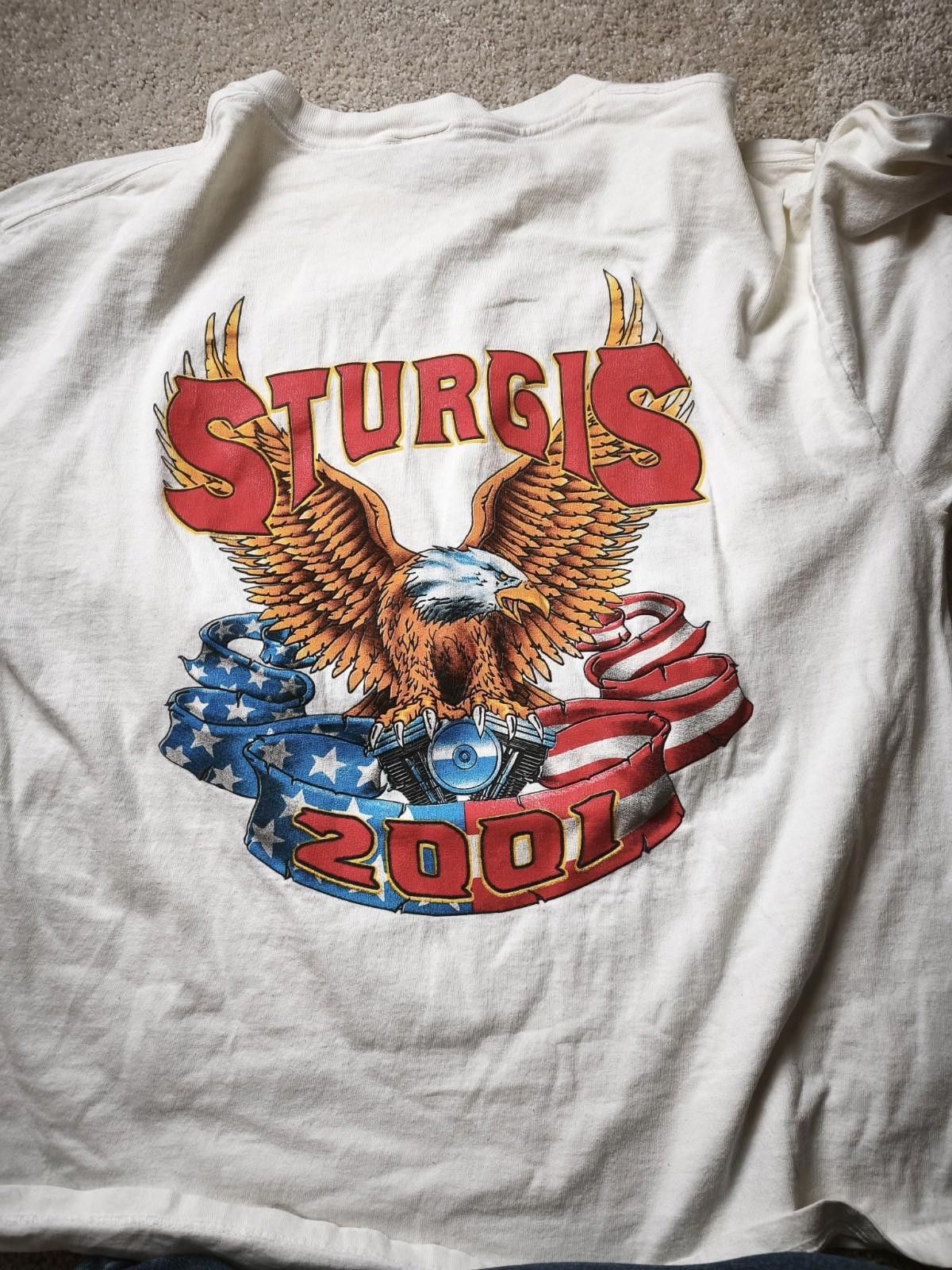 Other Sturgis Long Sleeve Eagle US Barbwire Harley Biker Flames XL Size US XL / EU 56 / 4 - 6 Thumbnail
