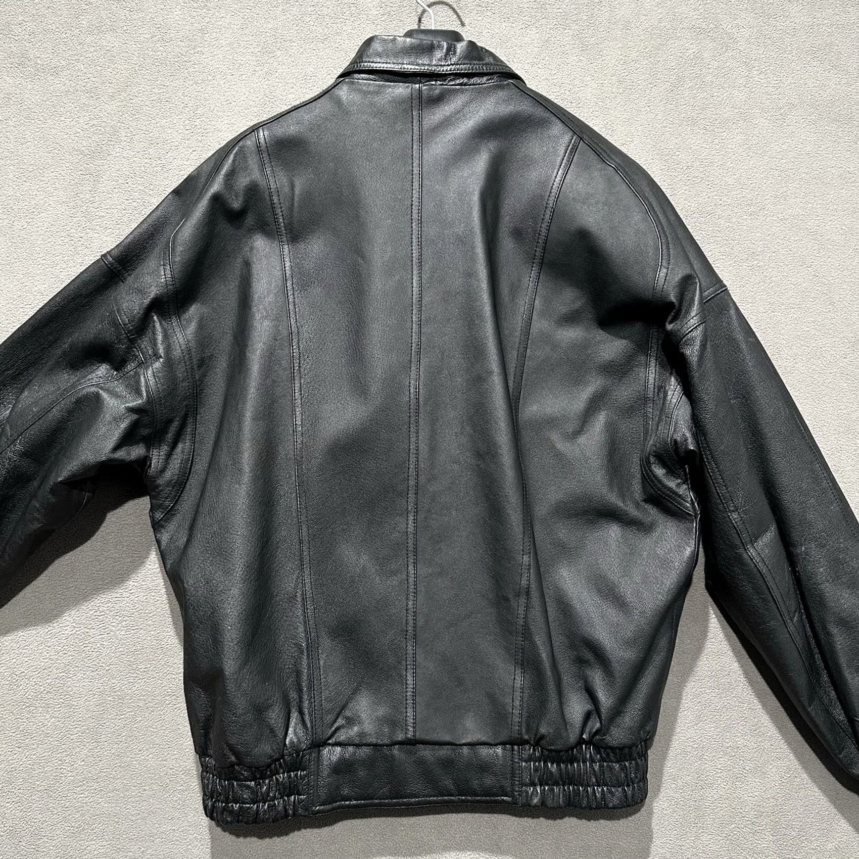 Wilson VINTAGE Wilson Leather Jacket Mens MT Medium Tall Black Bomber Full Zip Thinsulate EUC Size US M / EU 48-50 / 2 - 2 Thumbnail