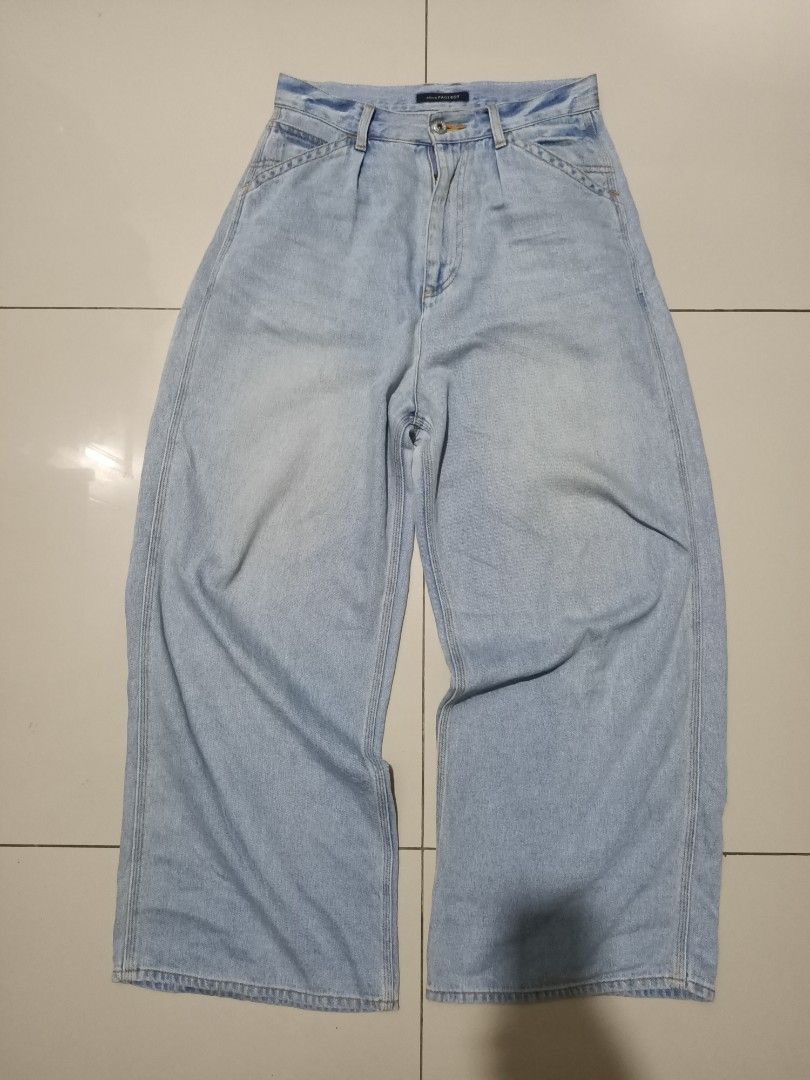 Designer × Japanese Brand Alicia pageboy baggy jeans wide leg Size US 30 / EU 46 - 1 Thumbnail