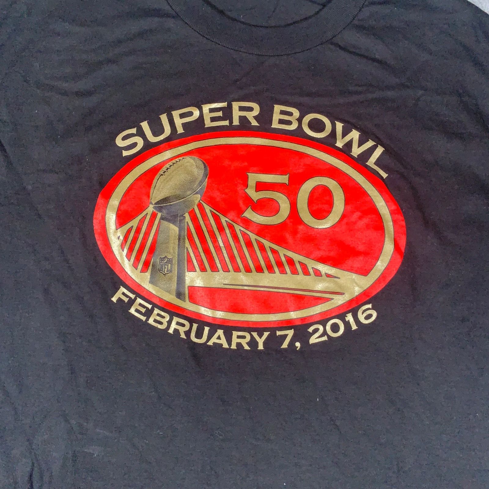 AAA Superbowl 50 Tshirt Large (Panthers vs Broncos) Mens Size US L / EU 52-54 / 3 - 5 Thumbnail