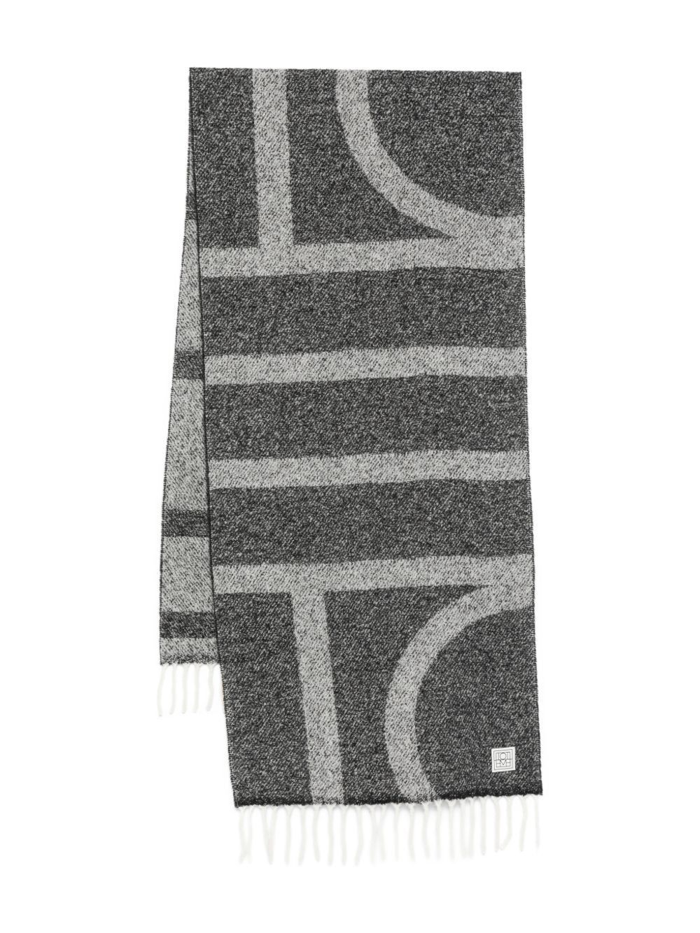 MONOGRAM WOOL SCARF
