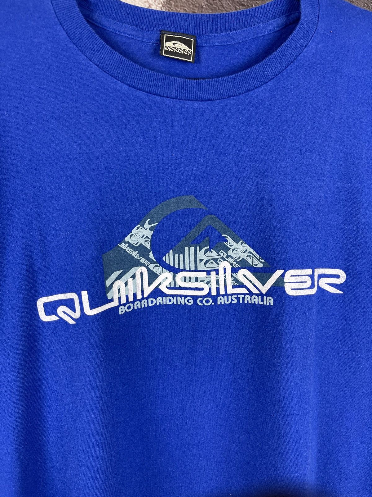 Quiksilver Quiksilver vintage big logo blue tee shirt Size US L / EU 52-54 / 3 - 5 Thumbnail