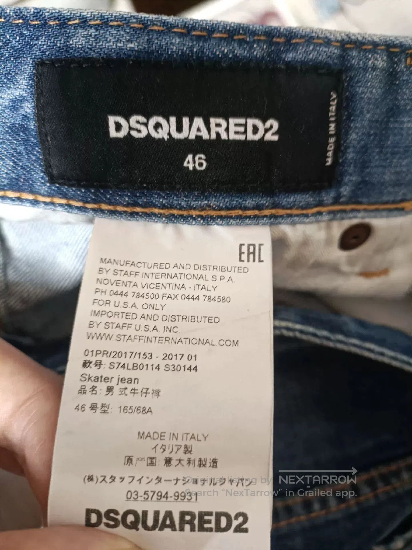 Dsquared2 Dsquared2 Skater Jean with Outer Zip Ring. Size US 30 / EU 46 - 8 Thumbnail
