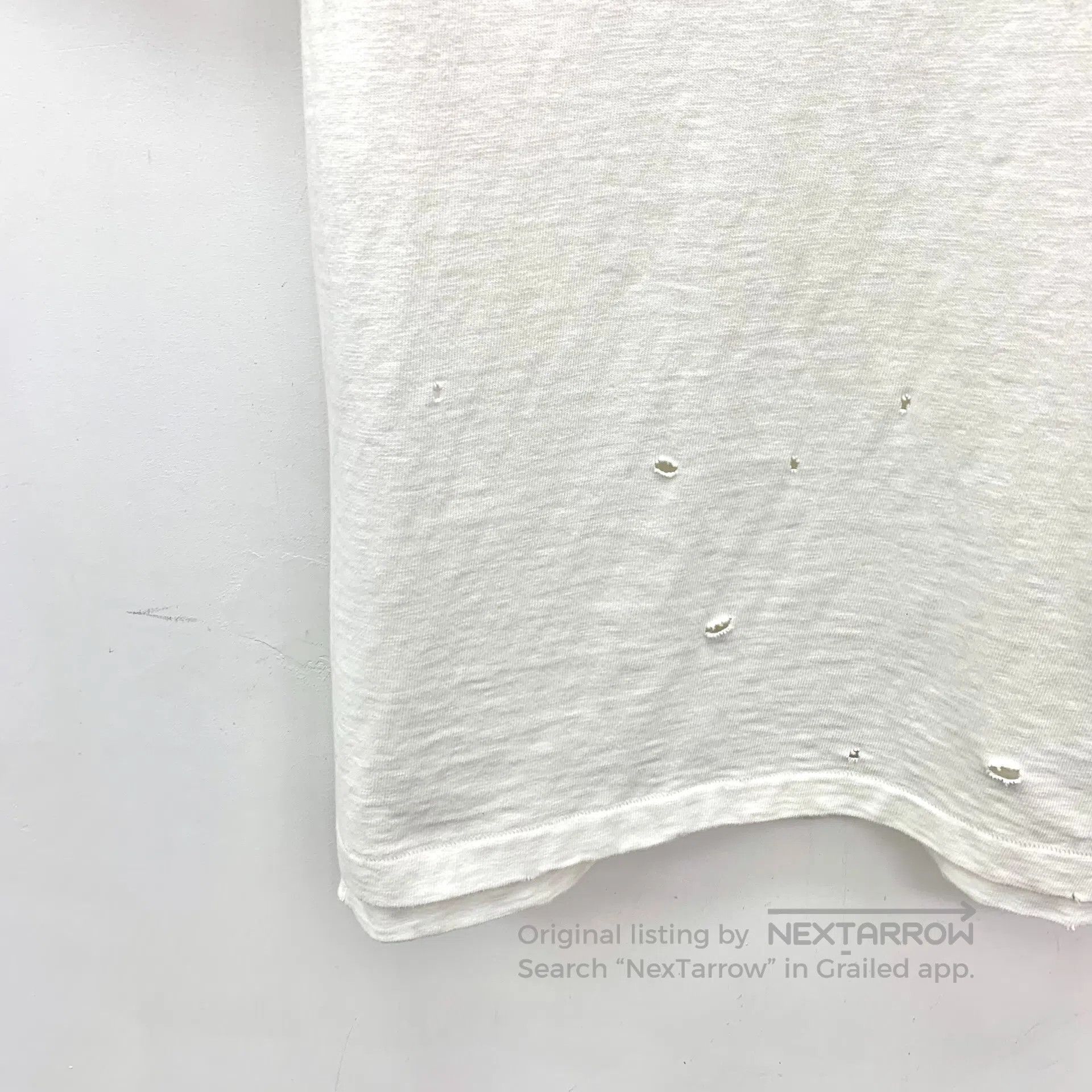Dior Dior White Hole Design Cotton Round Neck Short Sleeve T-Sh Size US M / EU 48-50 / 2 - 4 Thumbnail