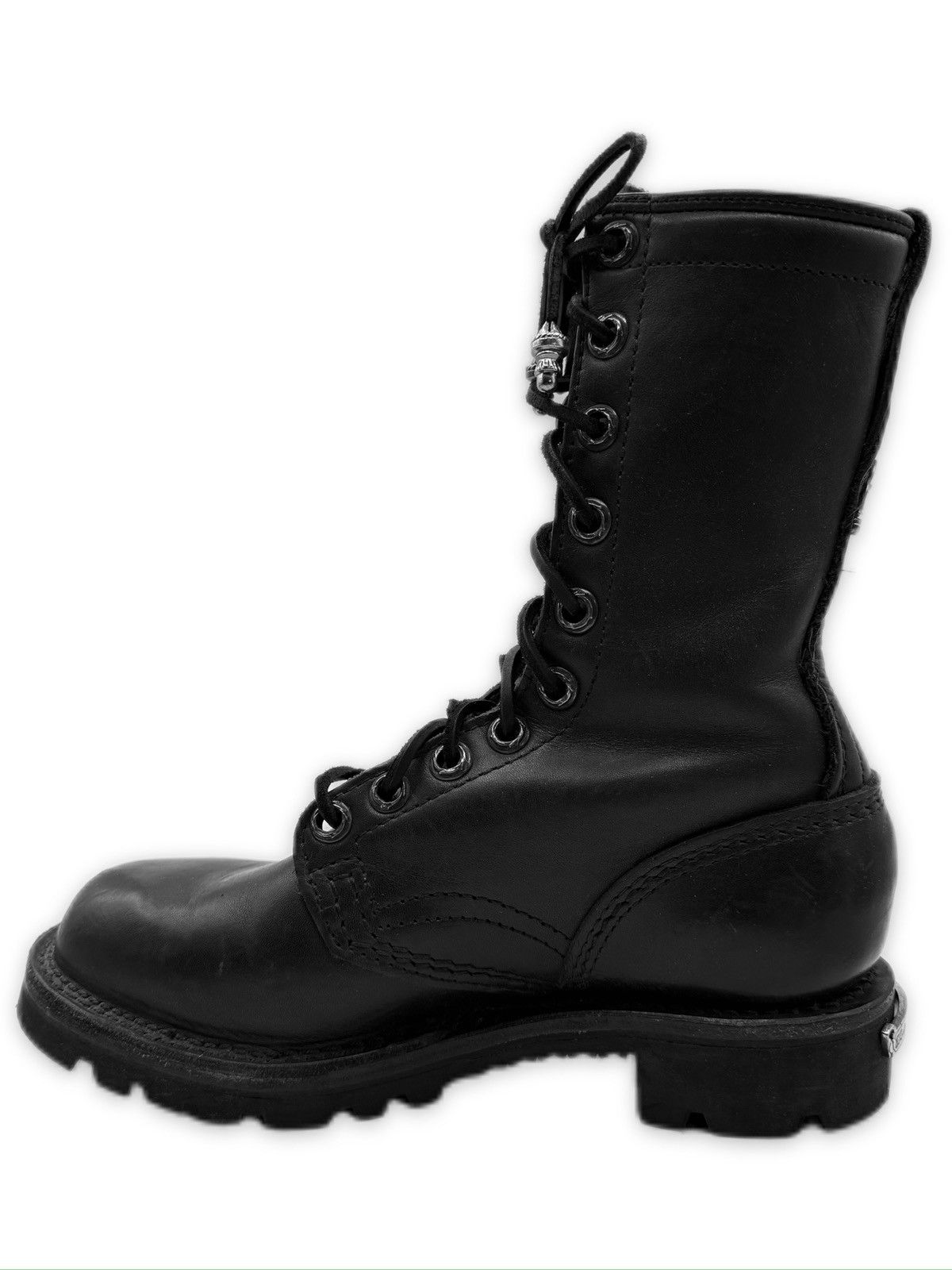 Chrome Hearts Chrome Hearts x Wesco Stomper Black Leather Hi-top Dagger Boots Size US 5.5 / EU 38 - 6 Thumbnail