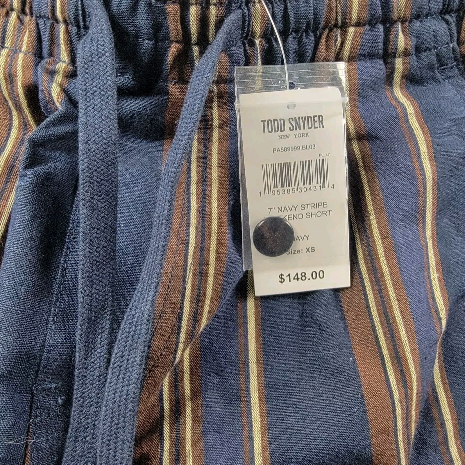 Todd Snyder Todd Snyder Weekend Shorts 7” Brown Striped Size XS Size US 26 / EU 42 - 2 Thumbnail