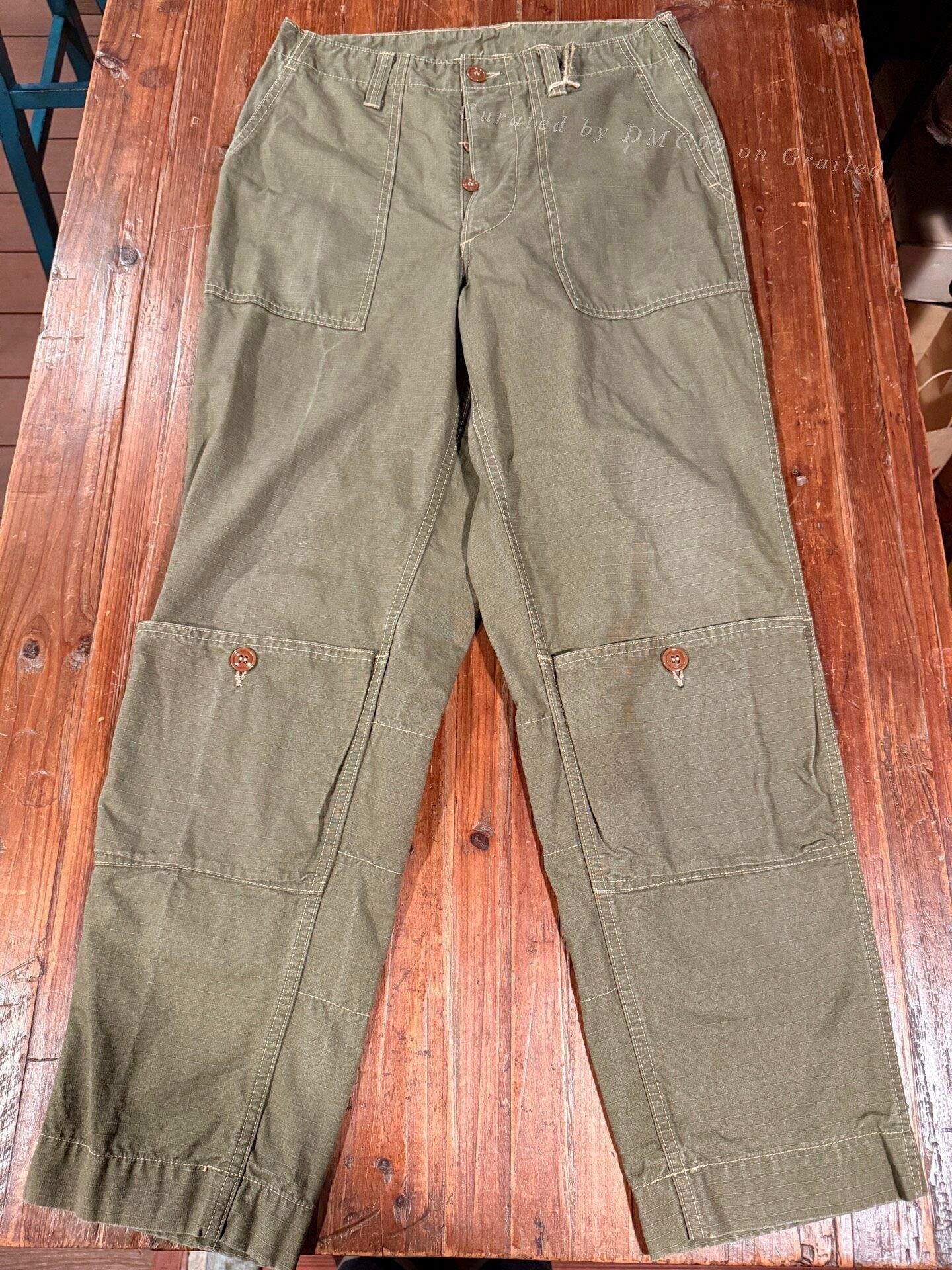 Freewheelers Freewheelers Military Green Cargo Pants Size US 30 / EU 46 - 1 Thumbnail