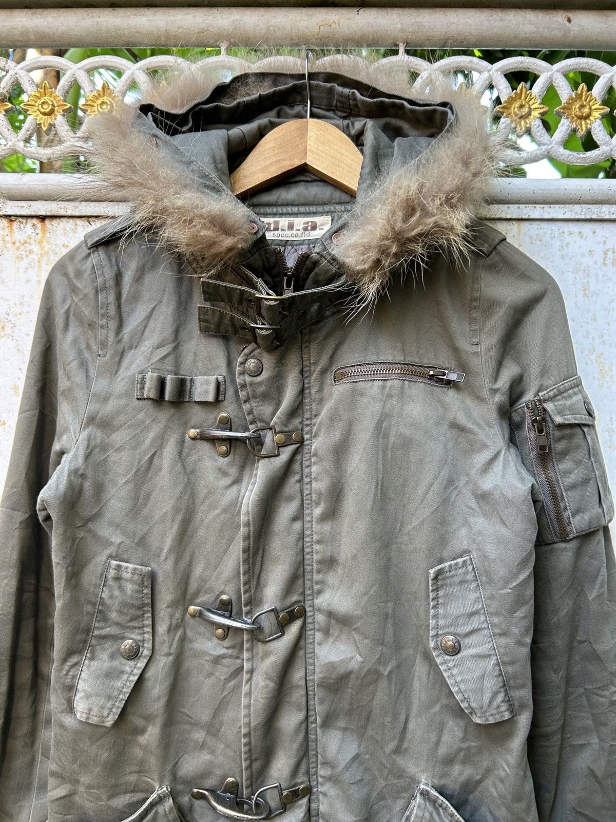 If Six Was Nine Vintage Y2k D.I.A Parka Fur Jacket *ifsixwasnine Lgb Style Size US XXS / EU 40 - 5 Thumbnail