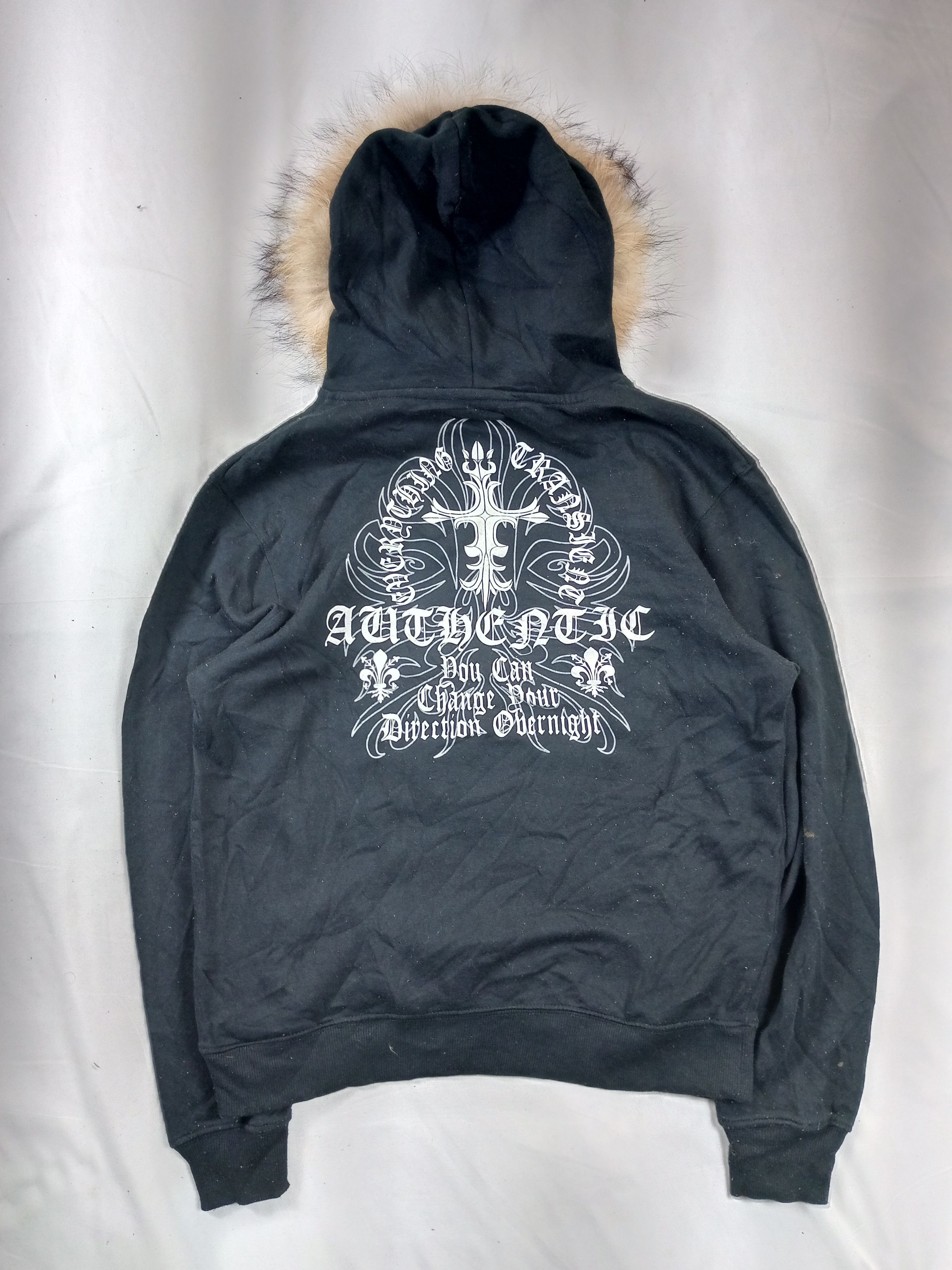 Japanese Brand Gothic MOVEN PICK Fur Hoodie Ifsix lgb style Size US M / EU 48-50 / 2 - 14 Thumbnail