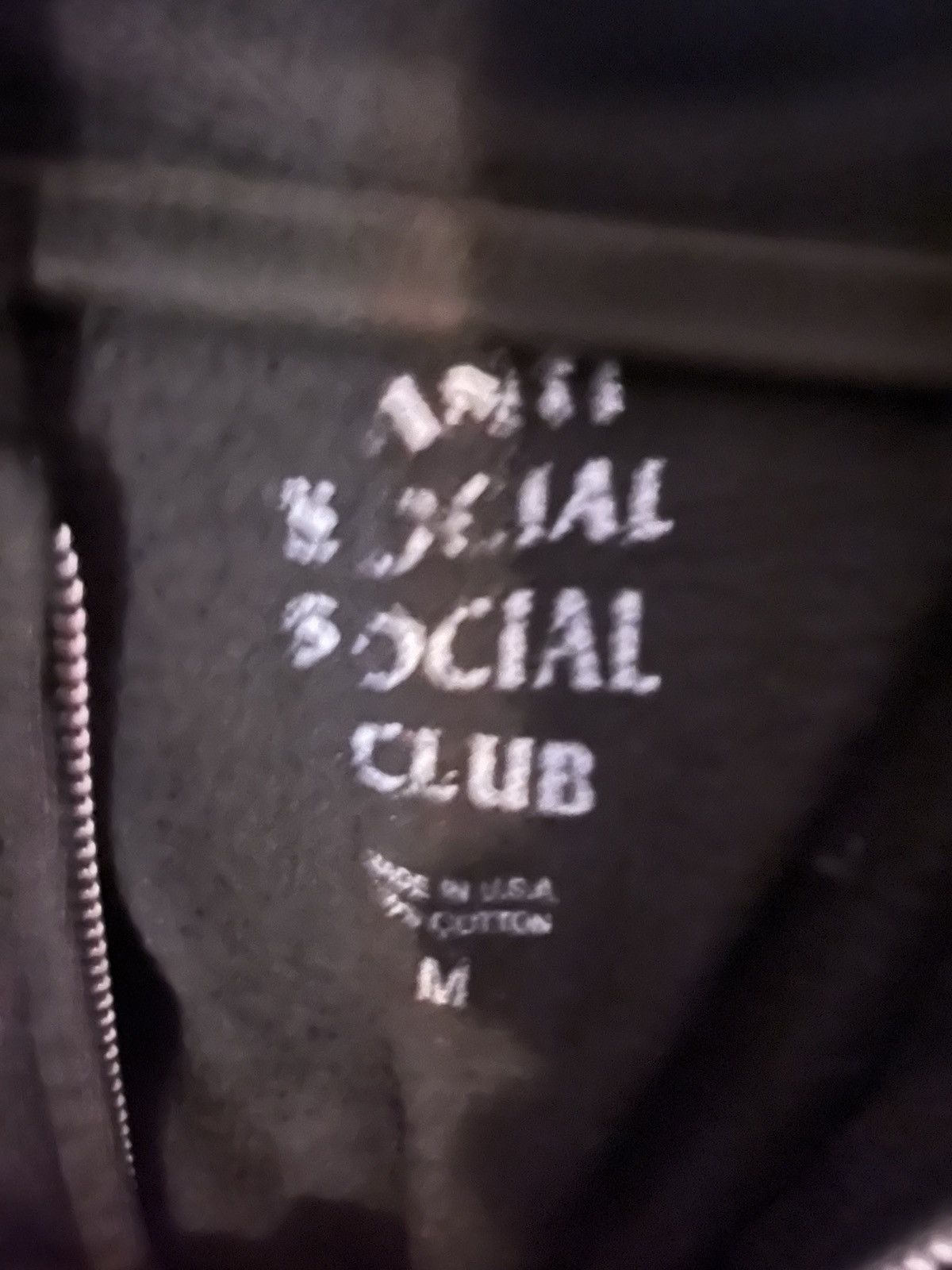 Anti Social Social Club Anti Social Social Club Black Zip Up Hoodie Size US M / EU 48-50 / 2 - 3 Thumbnail
