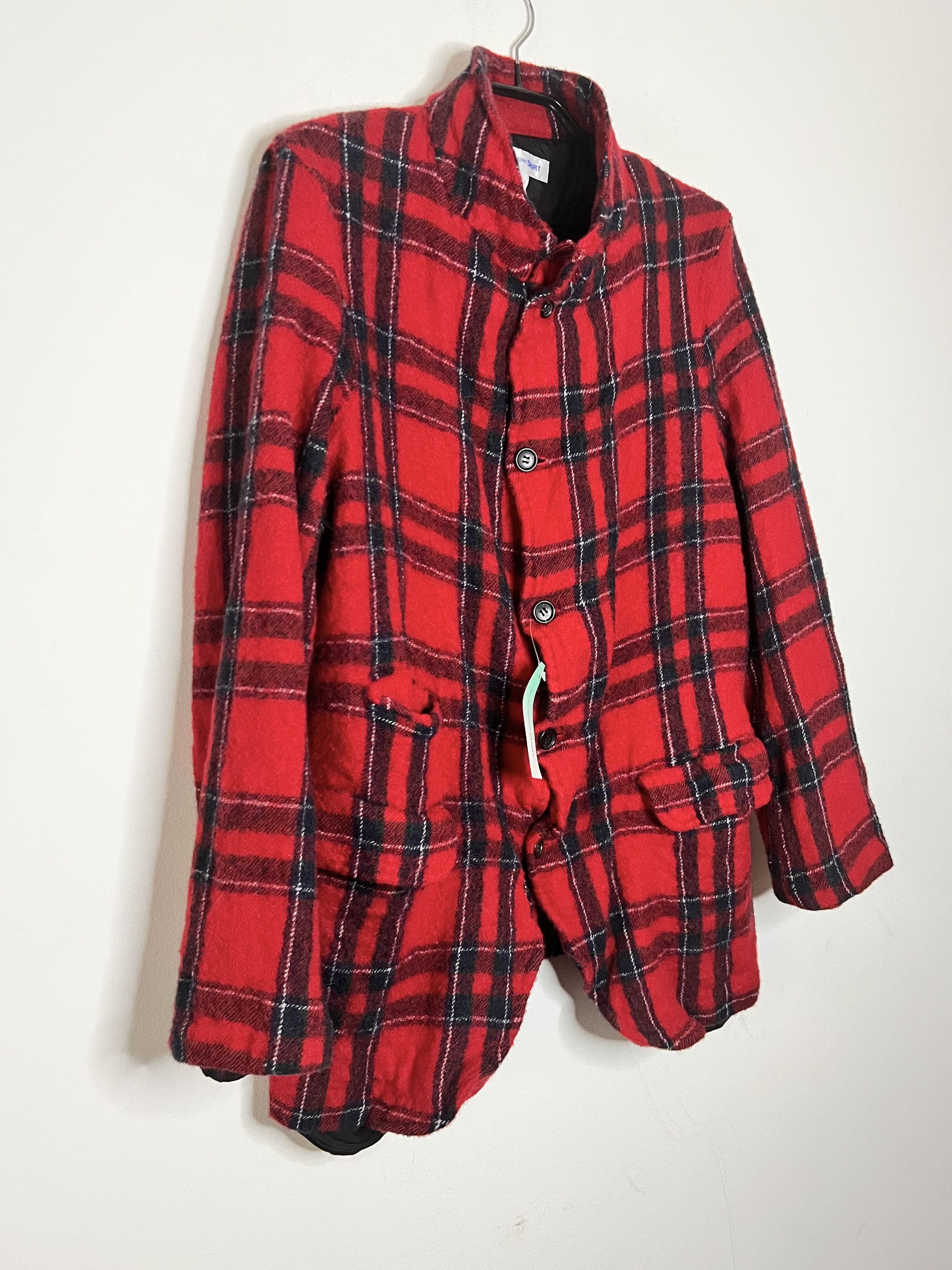Comme des Garcons SHIRT Runway F/W 22/23 Tartan-Check Blazer Size 38L - 4 Thumbnail