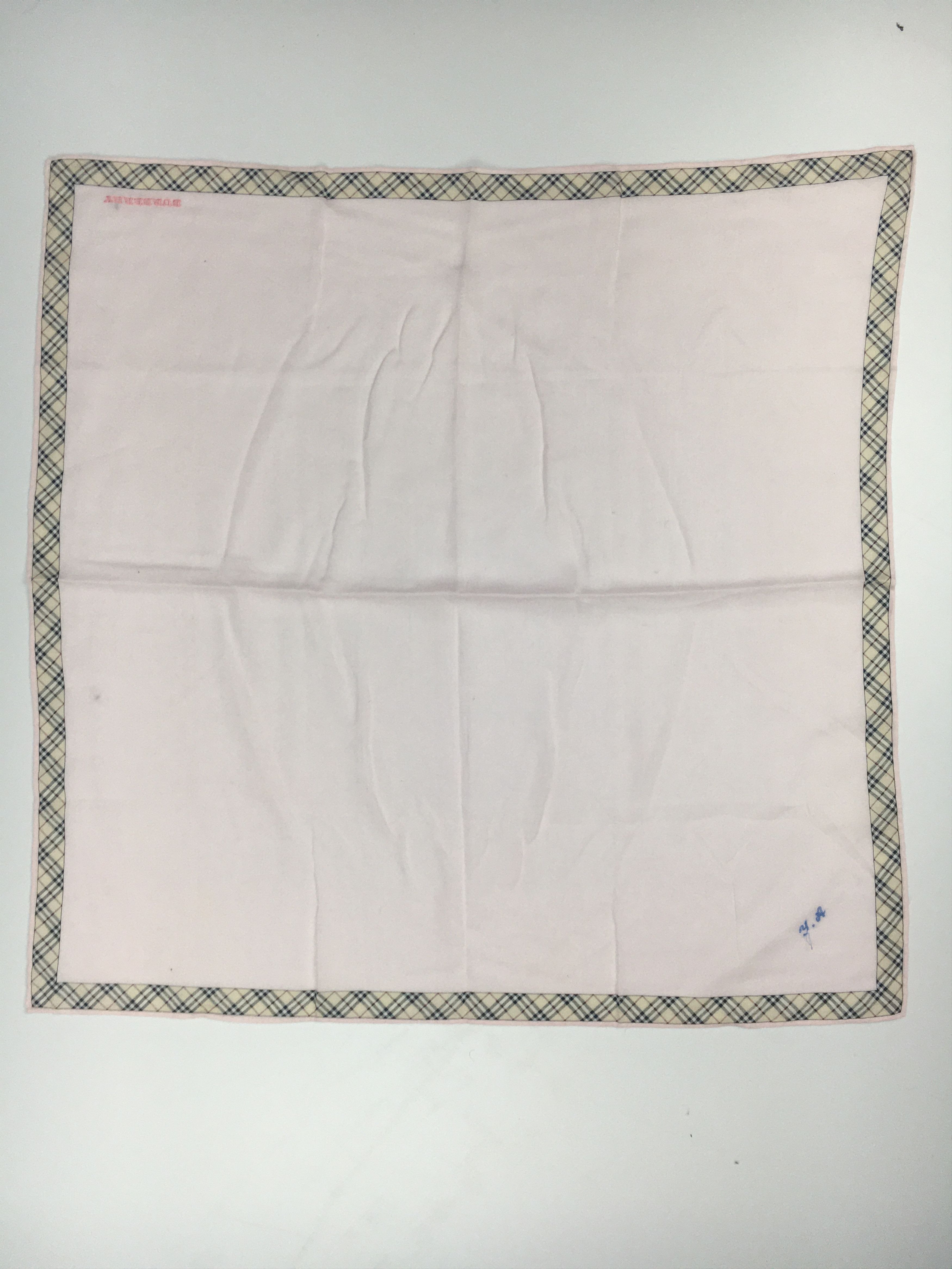 Burberry × Vintage Burberry Handkerchief / Bandana / Neckerchief HKC0091 Size ONE SIZE - 3 Thumbnail