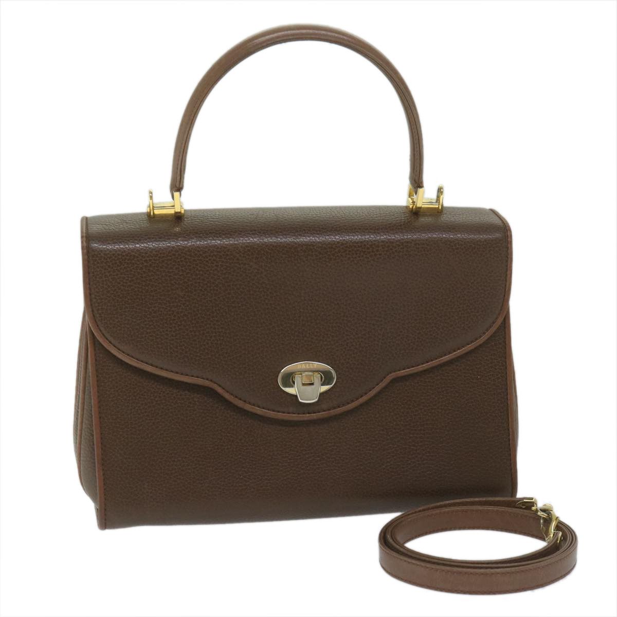 image of Bally Hand Bag 2Way Brown Auth Bs10358, Women's