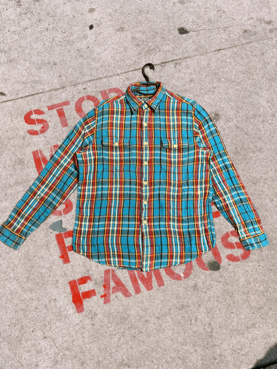 Polo Ralph Lauren Polo Ralph Lauren Pony Plaid Button Up Cotton Shirt Size US L / EU 52-54 / 3 - 1 Thumbnail