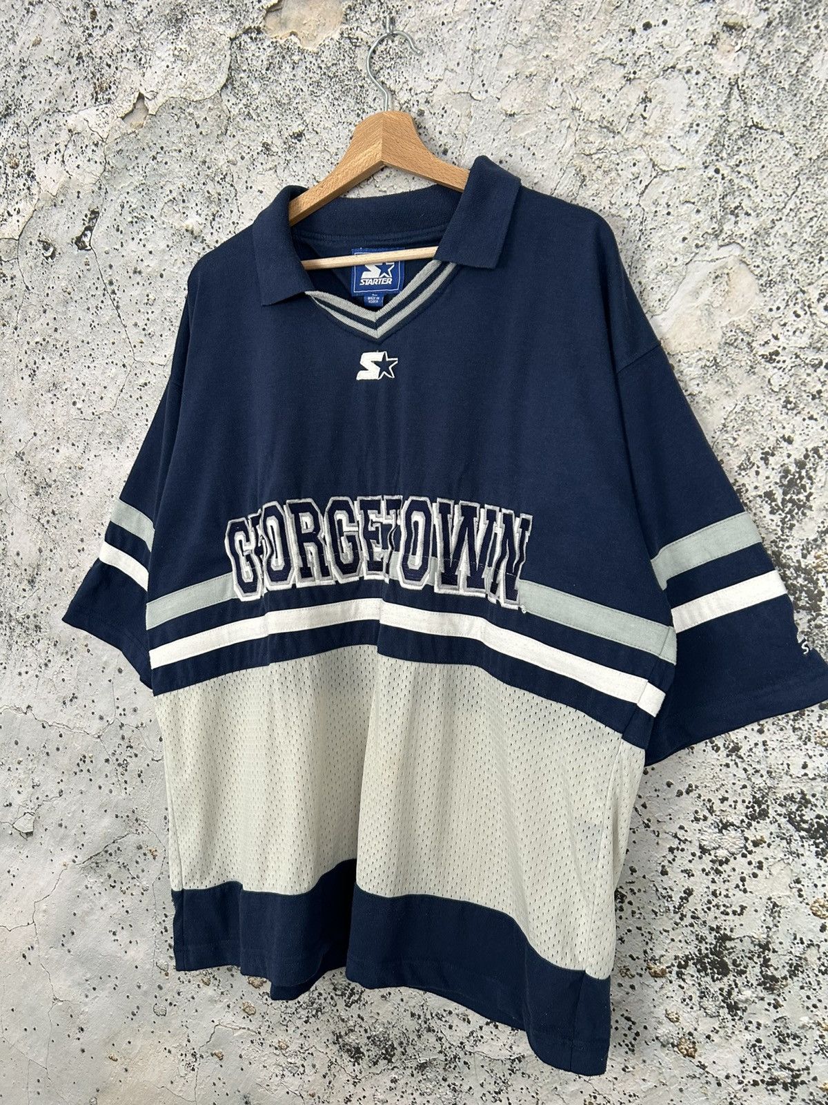 NFL Vintage Georgetown Starter 90s Jersey Sportswear Baggy Rap Size US L / EU 52-54 / 3 - 2 Thumbnail