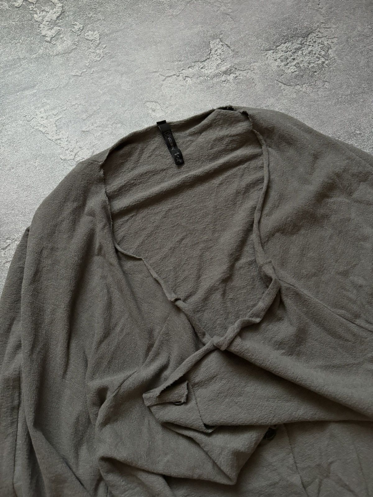 Vintage ProVocation L relaxed cardigan cape poncho dress jacket 00s Size L / US 10 / IT 46 - 4 Thumbnail