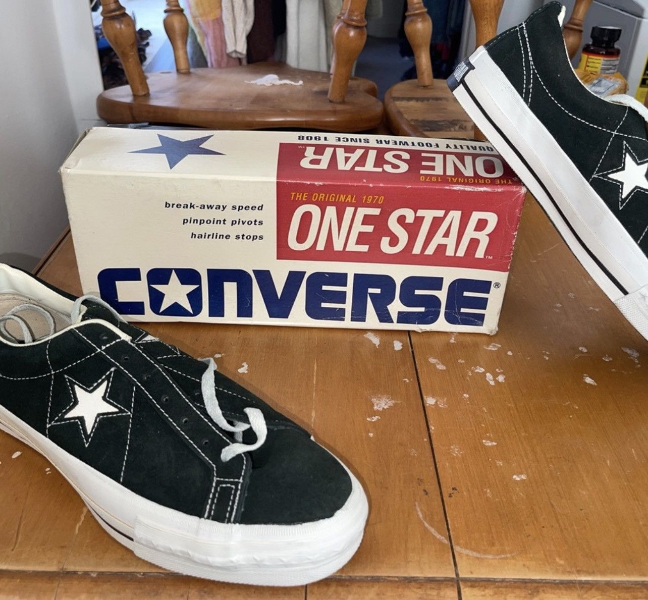 Converse NIB Vintage 90s Converse One Star USA Sneakers Sz 10 Size US 10 / EU 43 - 1 Thumbnail